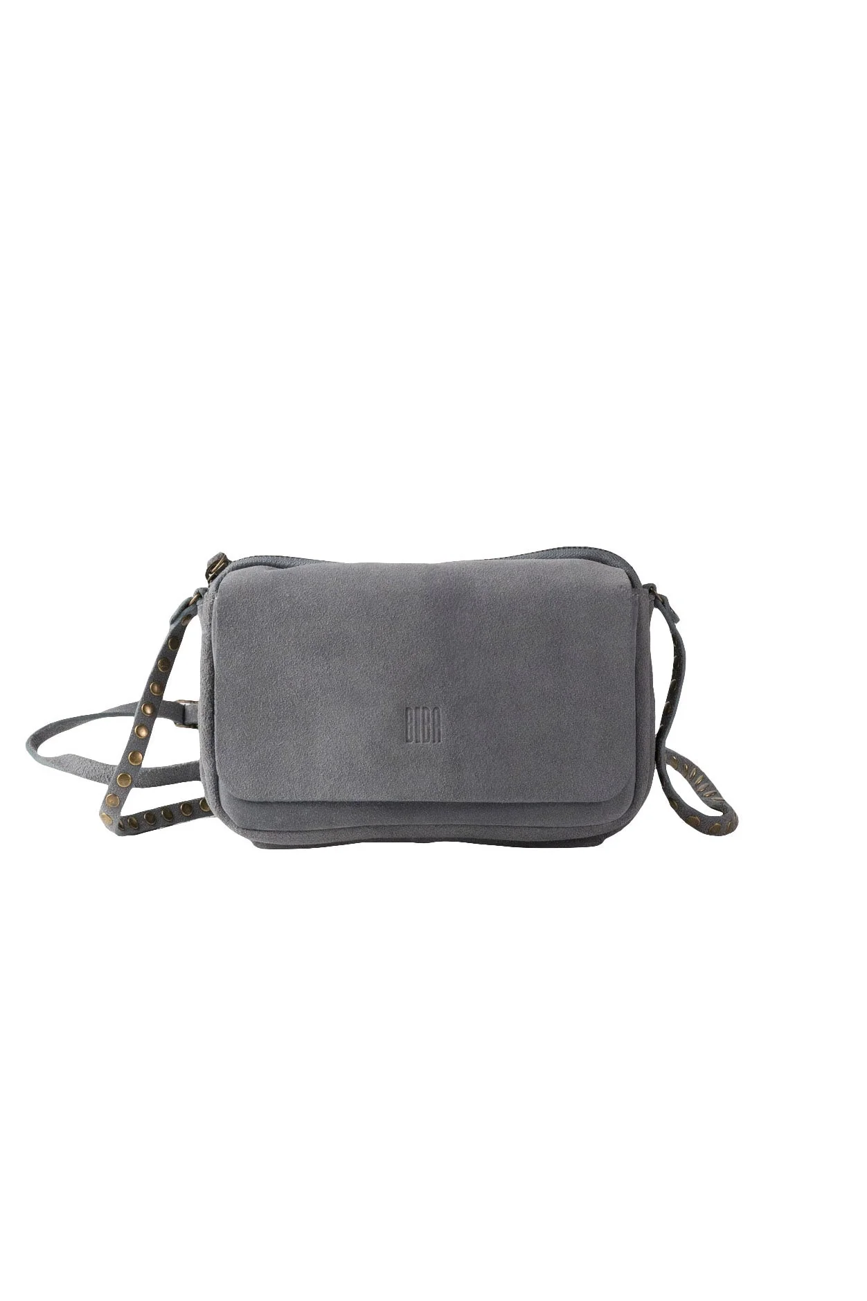 Brewton Suede Crossbody Bag - Navy Blue