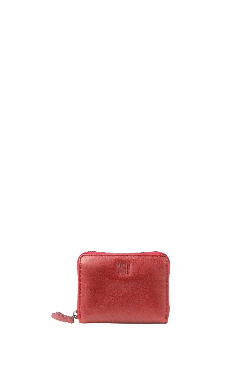 Boston Leather Purse - Burgundy