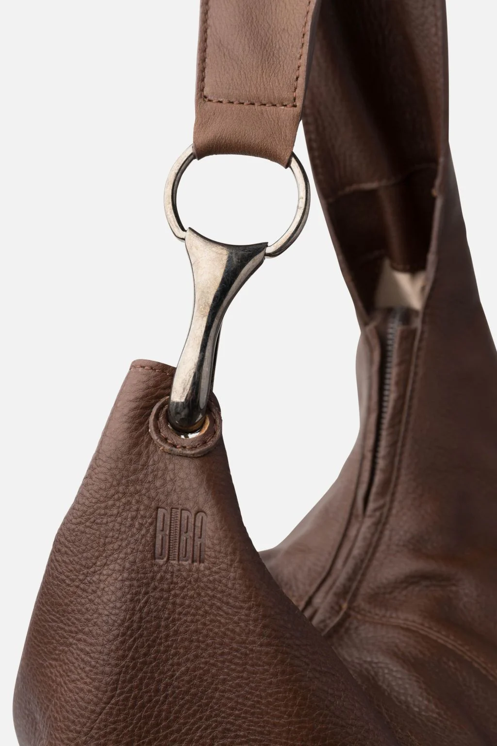 Jackpot Leather Shoulder Bag - Dark Brown - Image 4