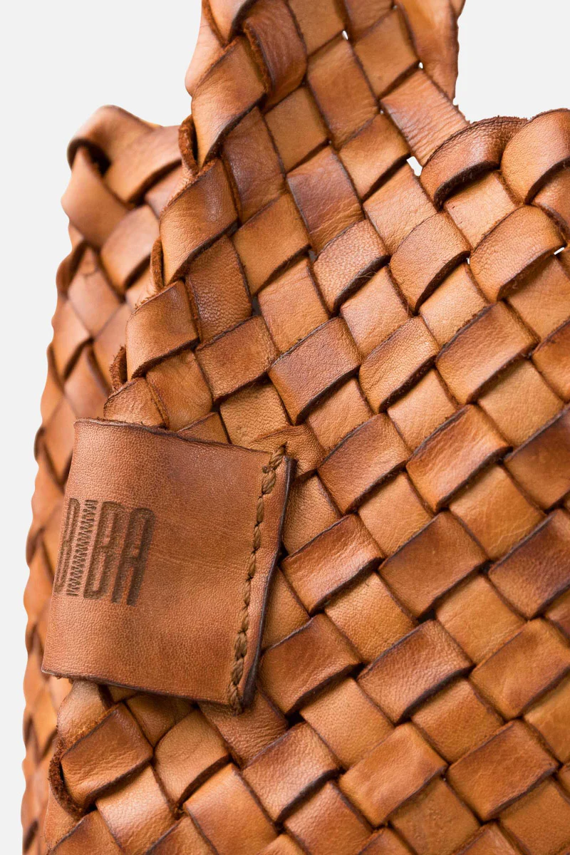 Killen Woven Leather Shoulder Bag - Tan - Image 5