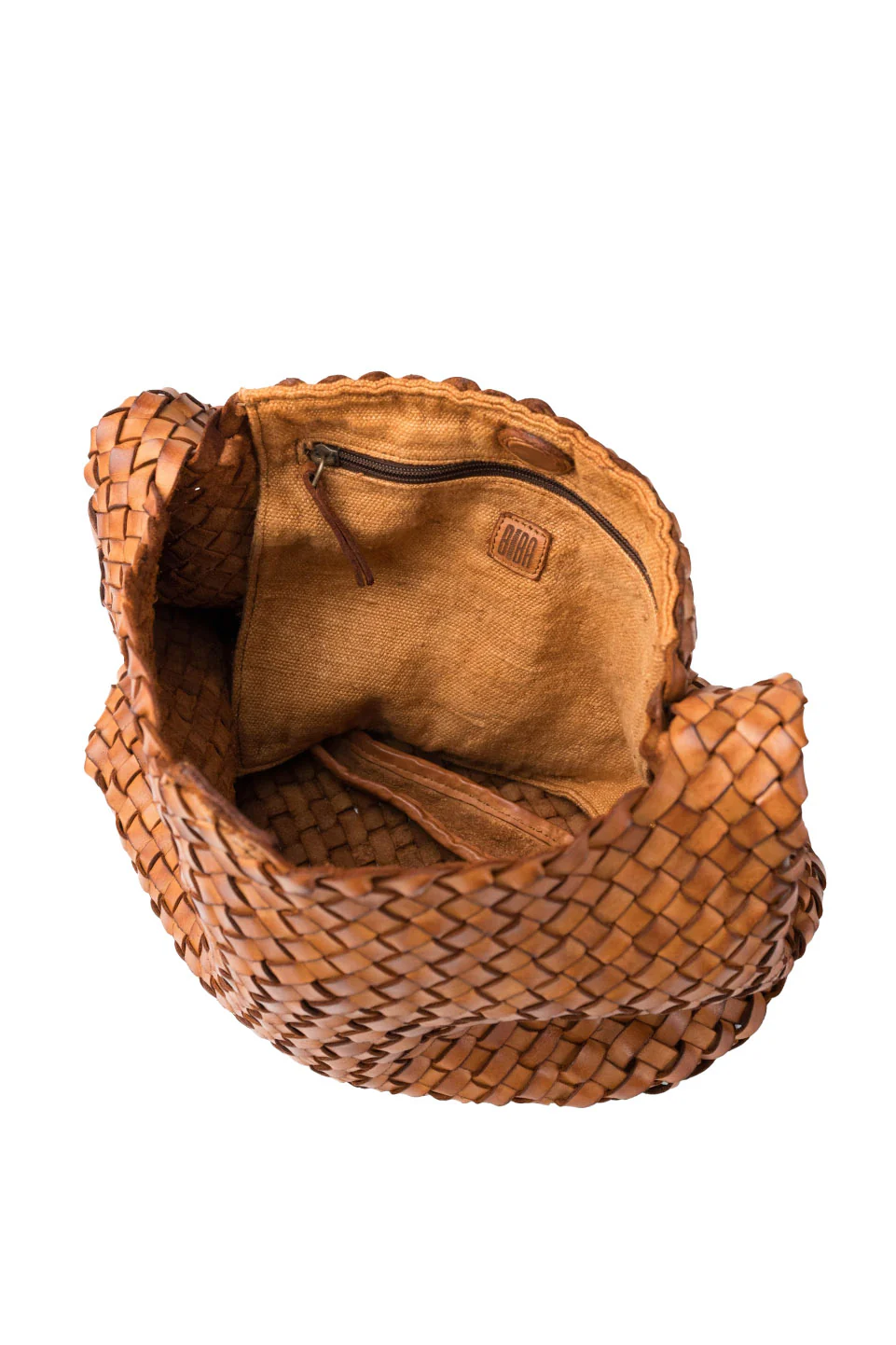 Killen Woven Leather Shoulder Bag - Tan - Image 6