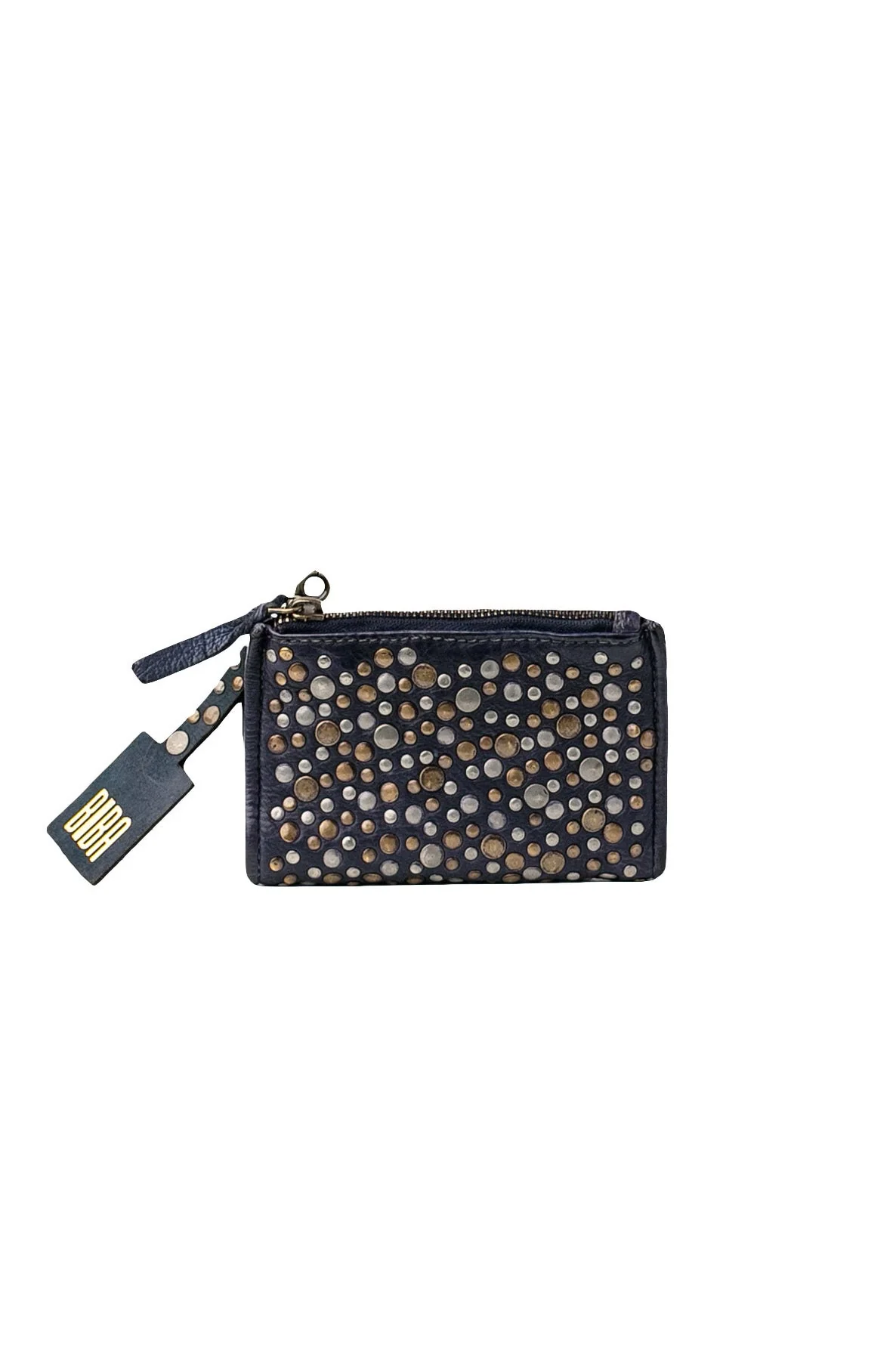 Lovington Stars Leather Studded Purse - Black