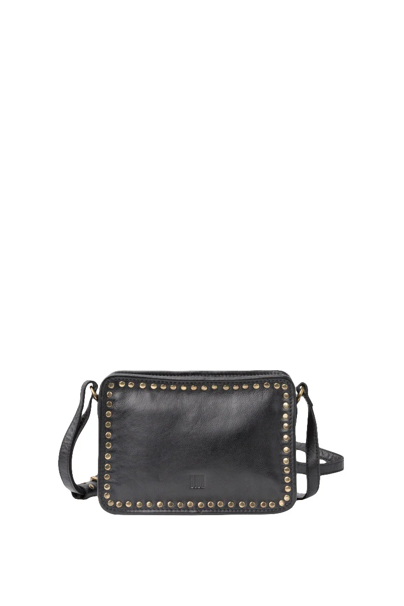Rockwall Studded Cross Body Bag - Black