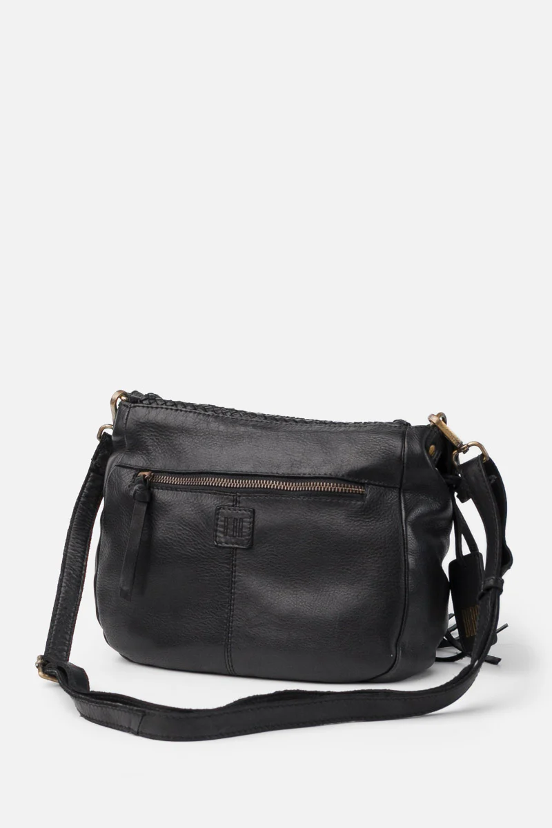 Varney Fringe Flap Bag - Black - Image 3