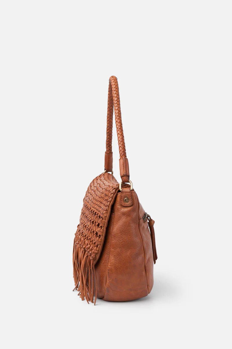 Varney Fringe Flap Bag - Tan - Image 2