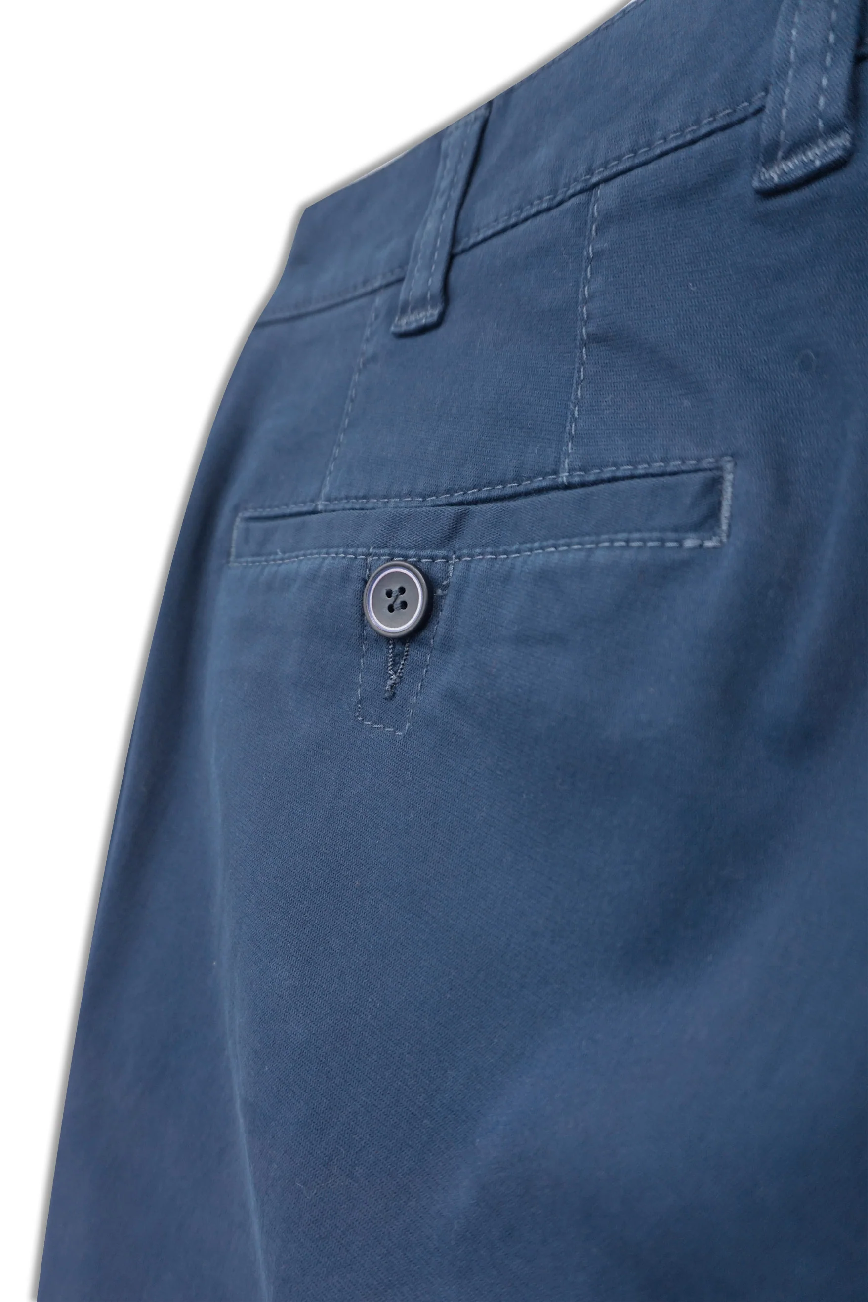 Leeds Stretch Waist Supersoft Chinos - Mid Blue - Image 3