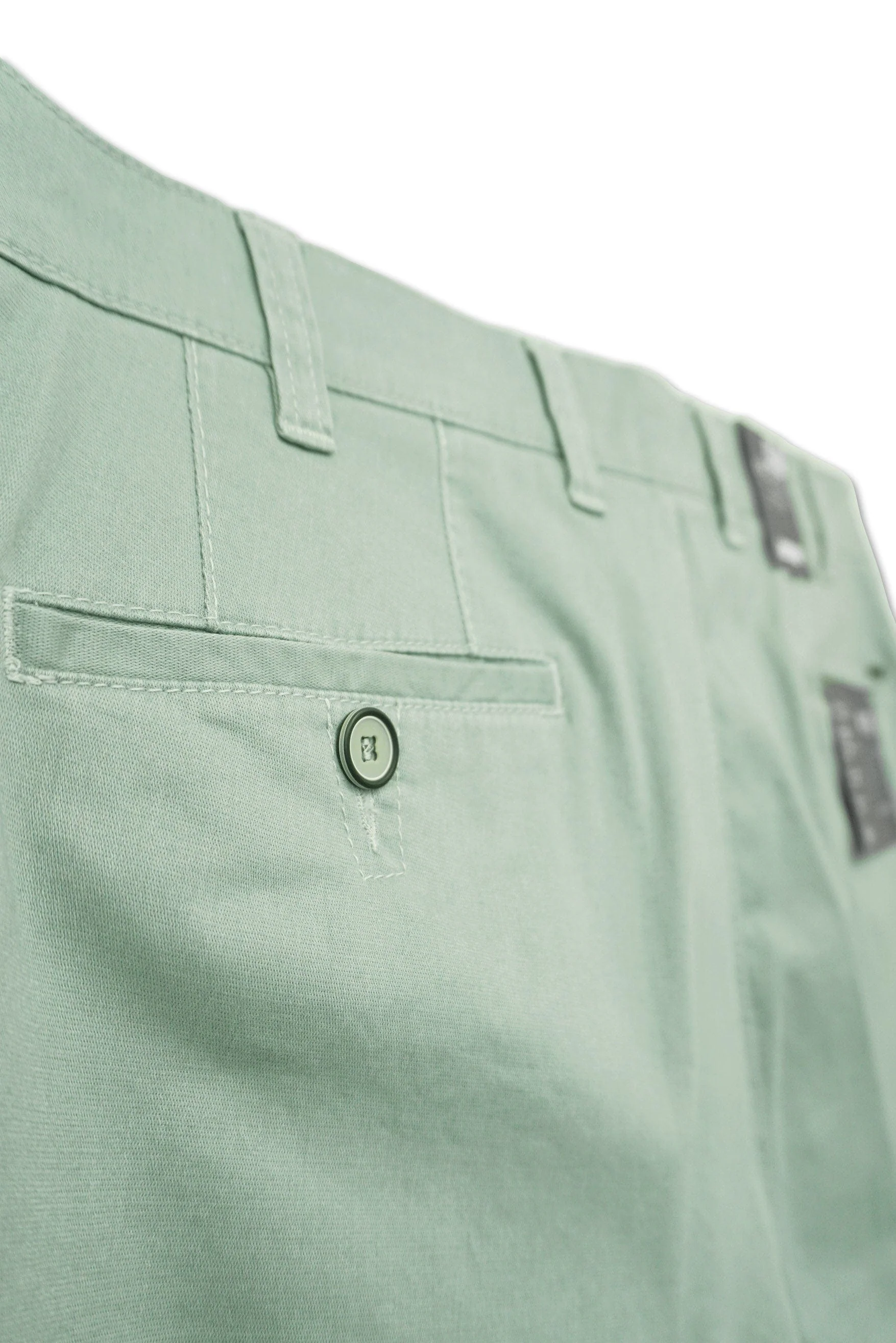 Leeds Stretch Travel Waist Trousers - Reed Green - Image 3