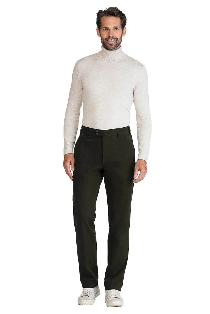 Venice B Turn Cotton Stretch Chinos - Khaki - Image 3