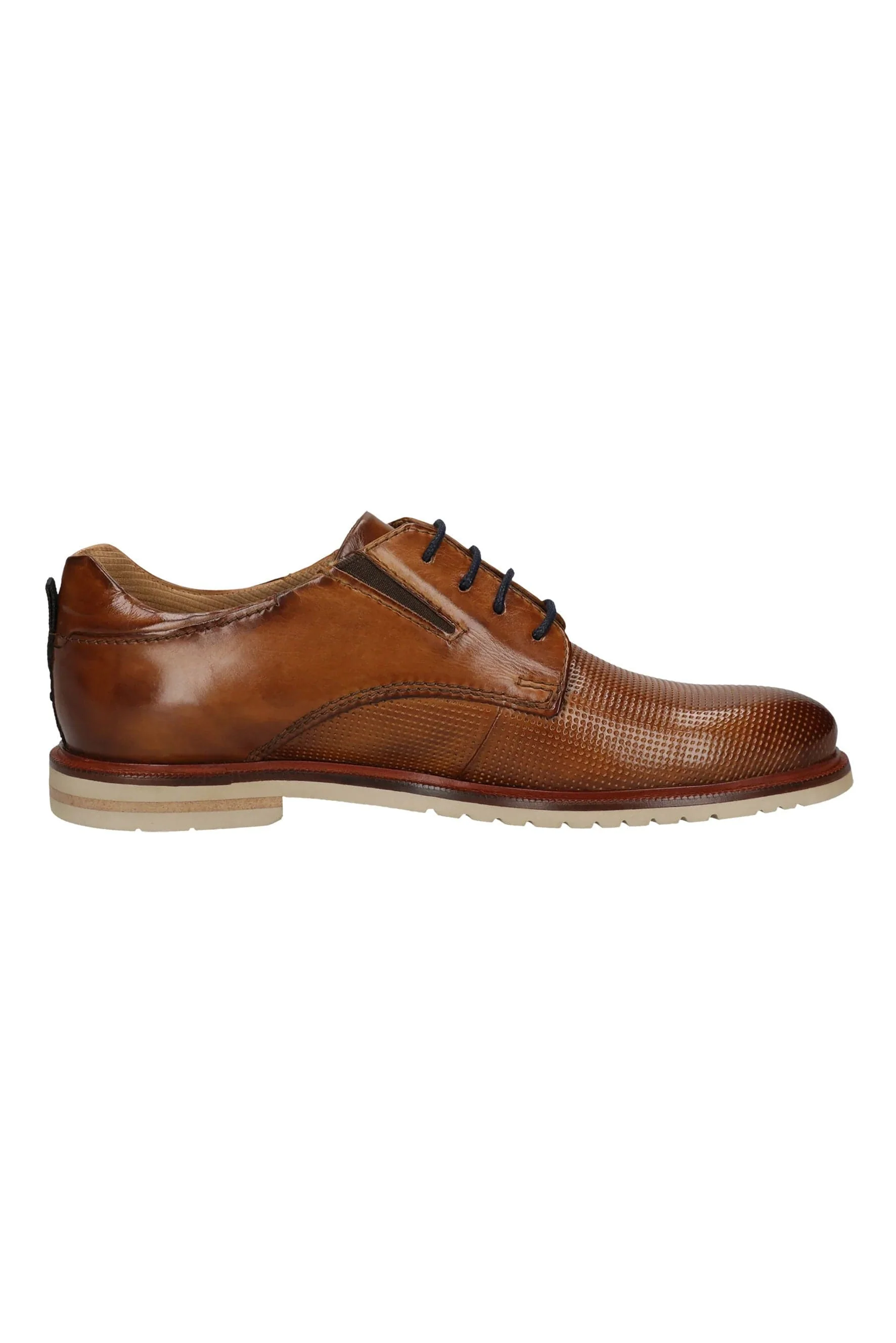 Caleo ExKo Comfort Wide Leather Shoes - Cognac - Image 2