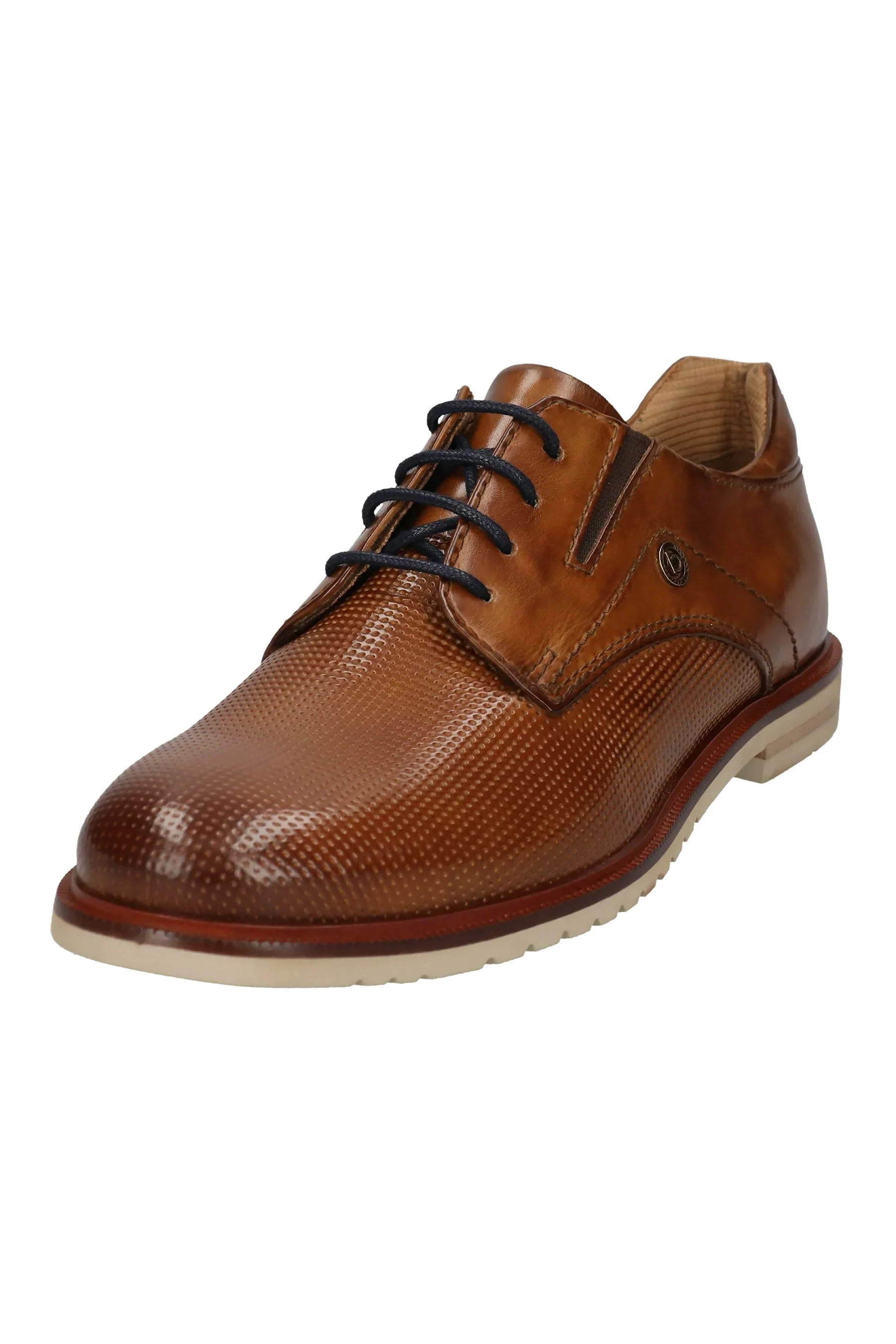 Caleo ExKo Comfort Wide Leather Shoes - Cognac - Image 3