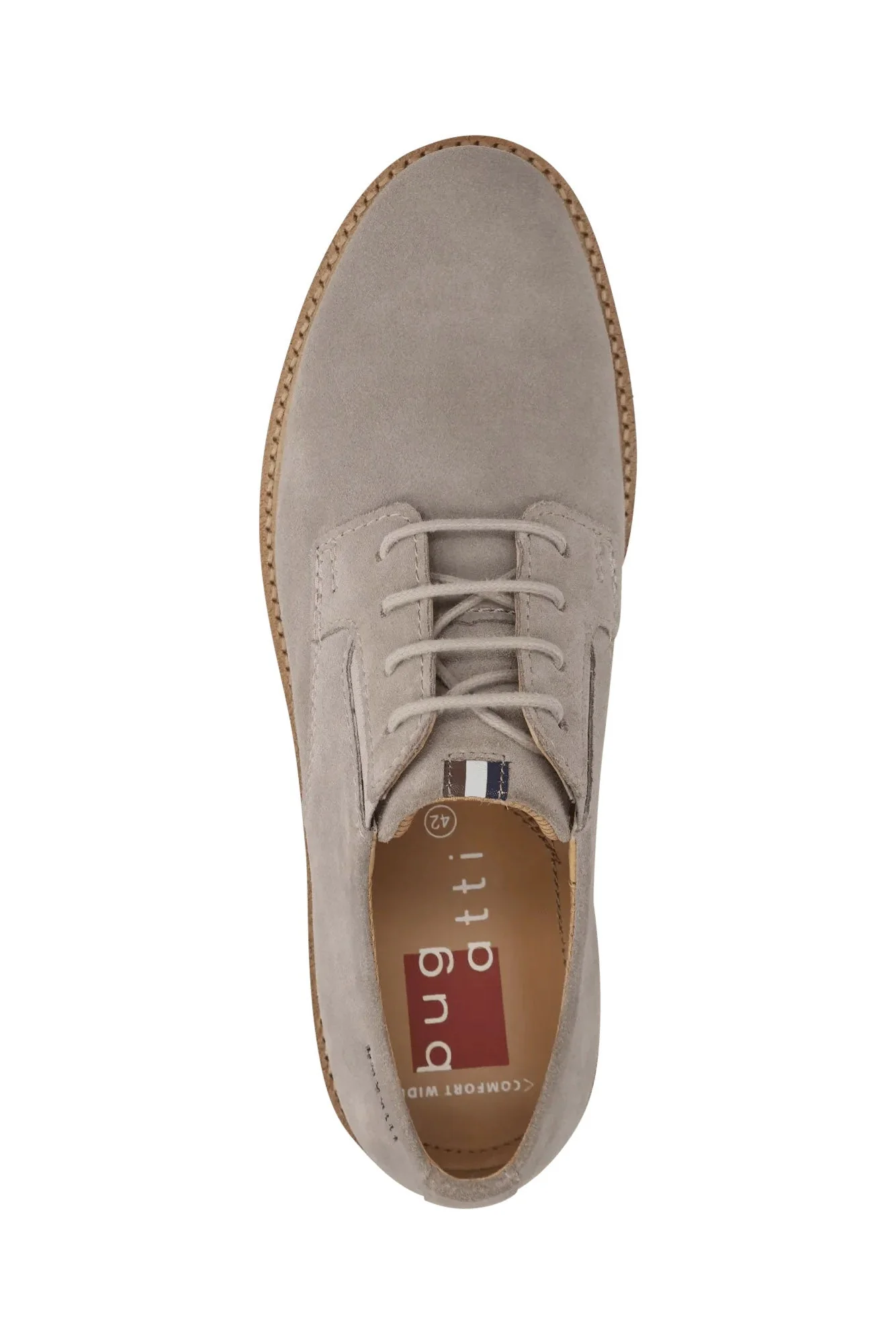 Casimiro Comfort Wide Slip-On Suede Leather Shoes - Taupe - Image 3