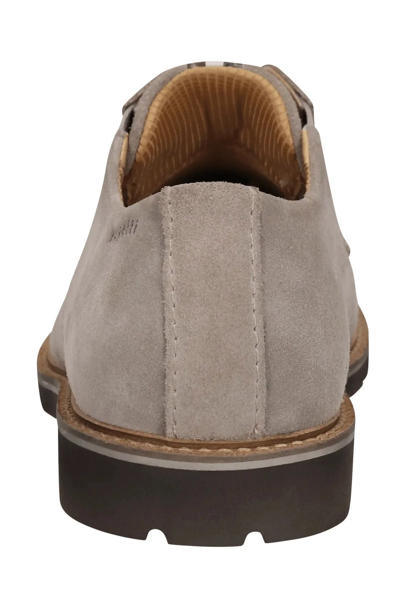 Casimiro Comfort Wide Slip-On Suede Leather Shoes - Taupe - Image 5