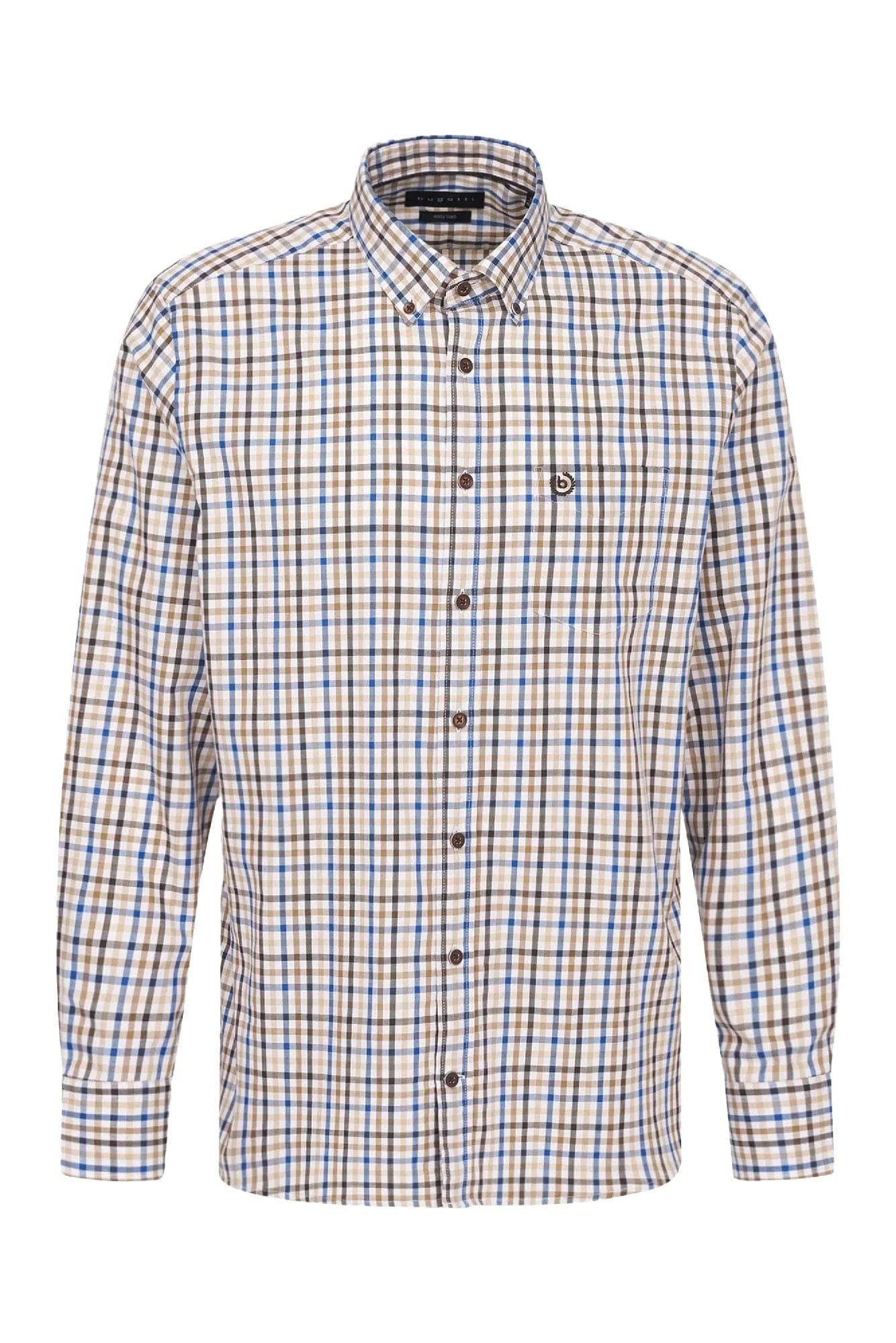 Check Long Sleeve Shirt - Blue/Brown