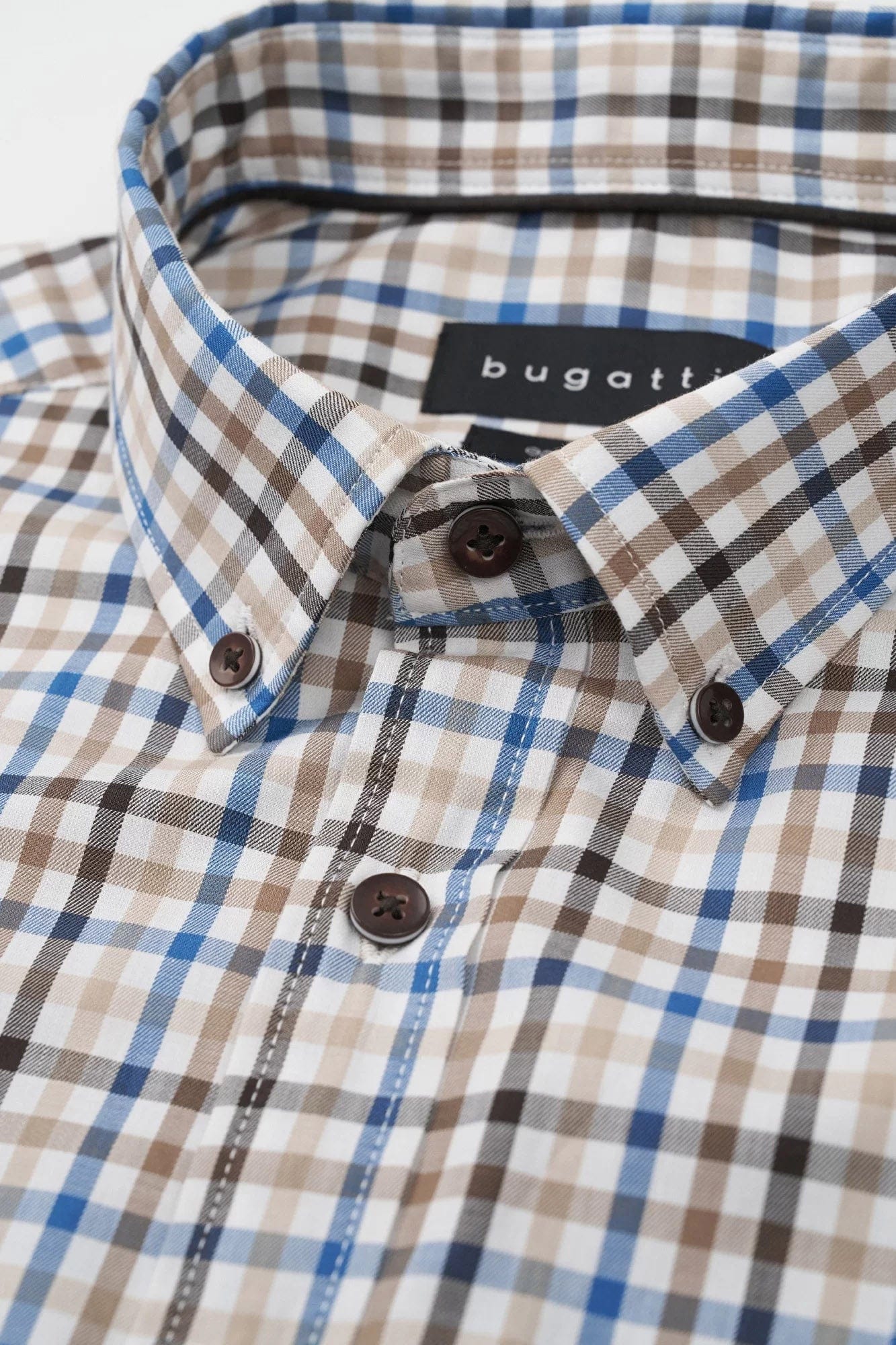Check Long Sleeve Shirt - Blue/Brown - Image 2