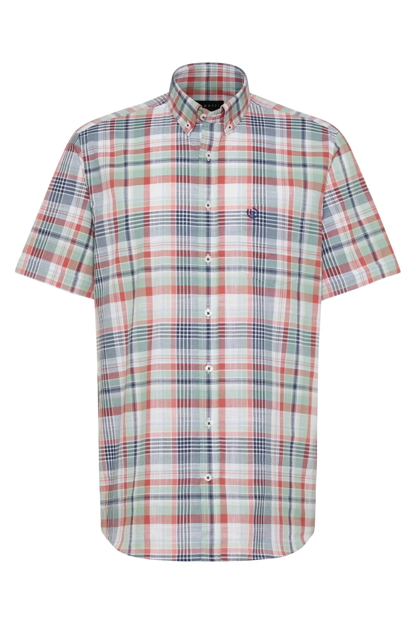 Check Short Sleeve Shirt - Navy/Mint