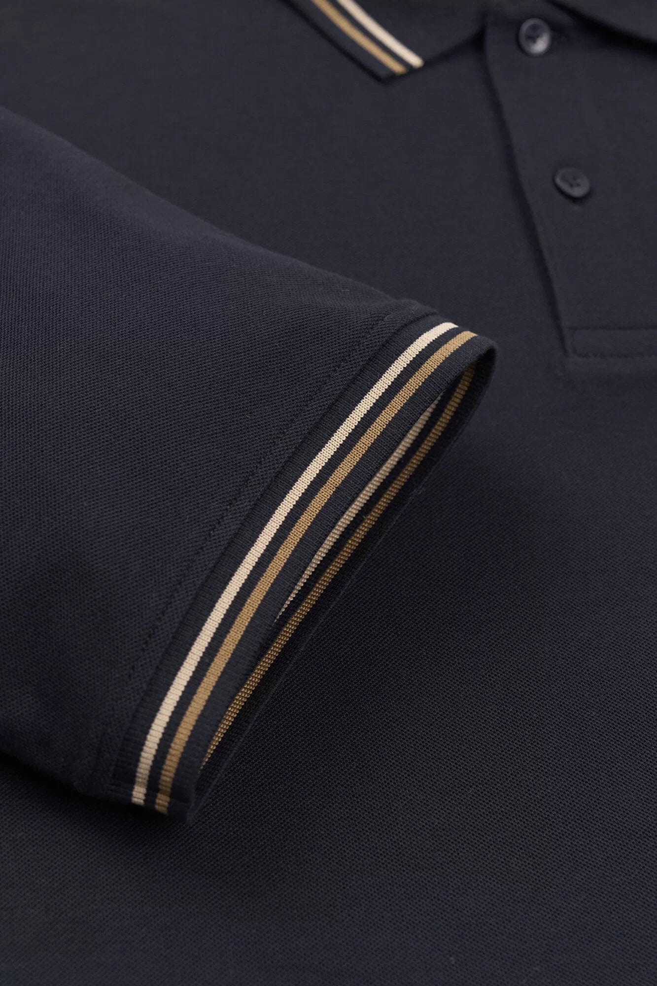 Cotton Polo Shirt - Navy - Image 4