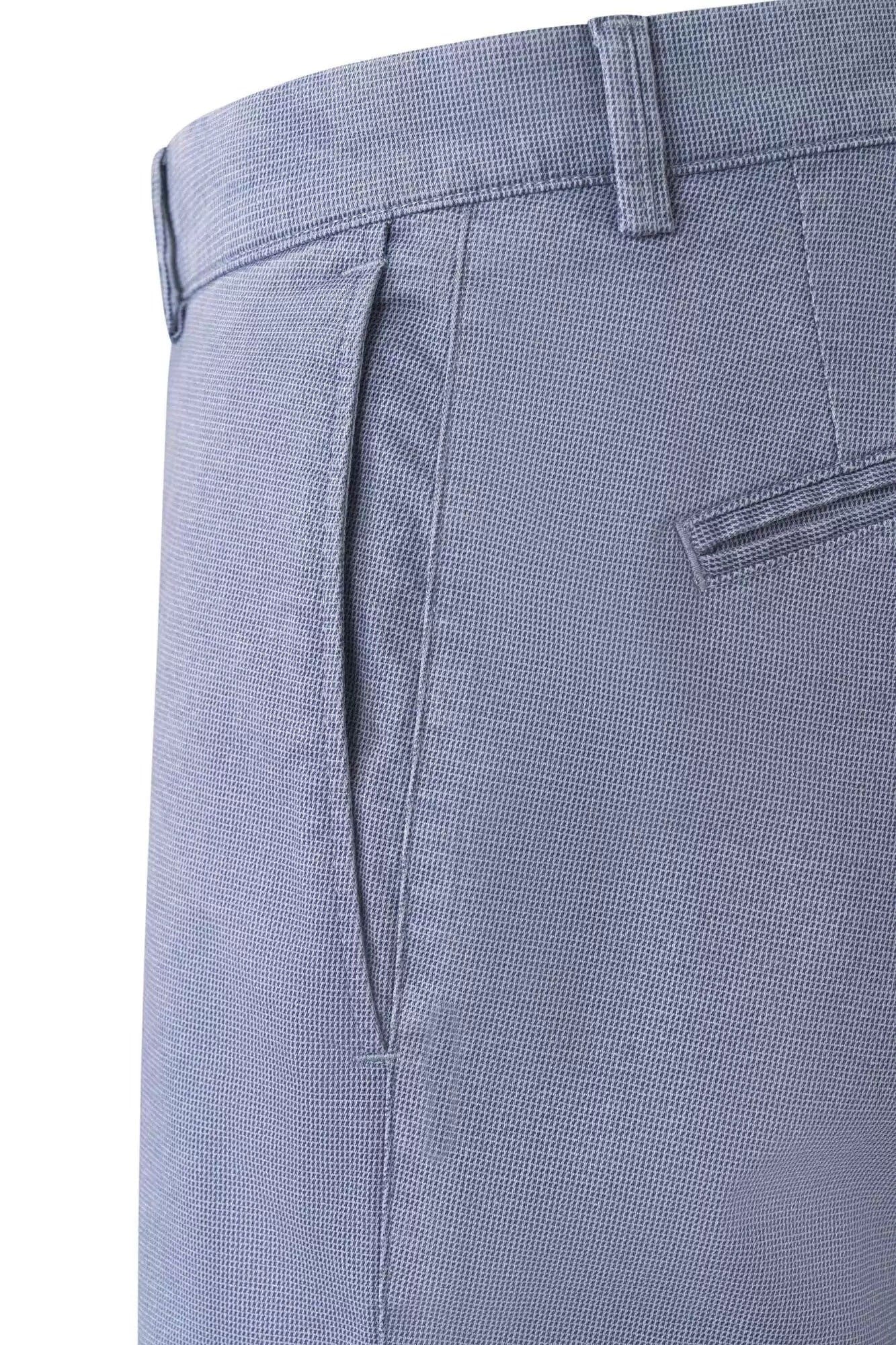 Flexcity Regular Fit Casual Chinos - Mid Blue - Image 6