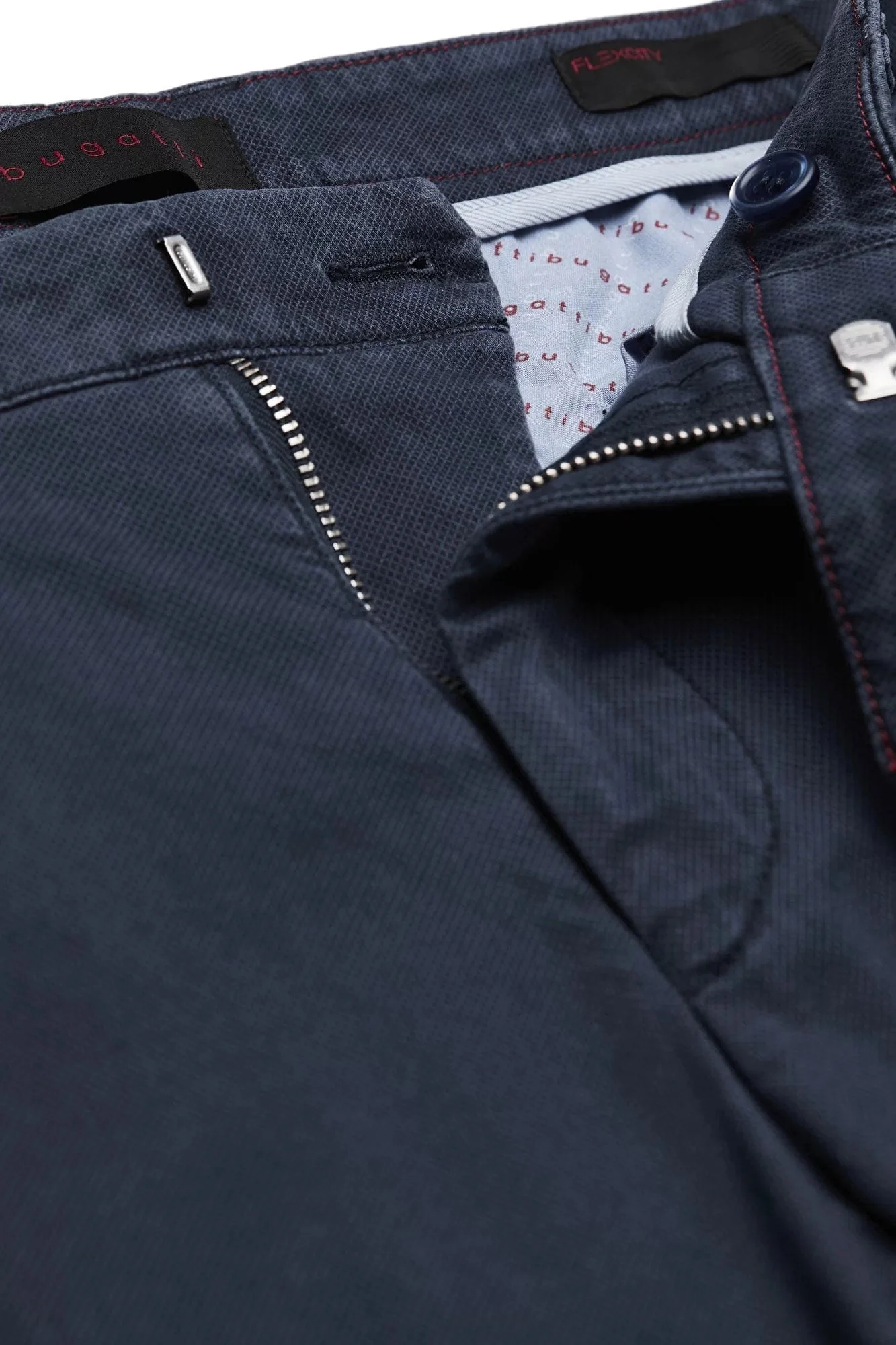 Flexcity Regular Fit Casual Chinos - Navy - Image 2
