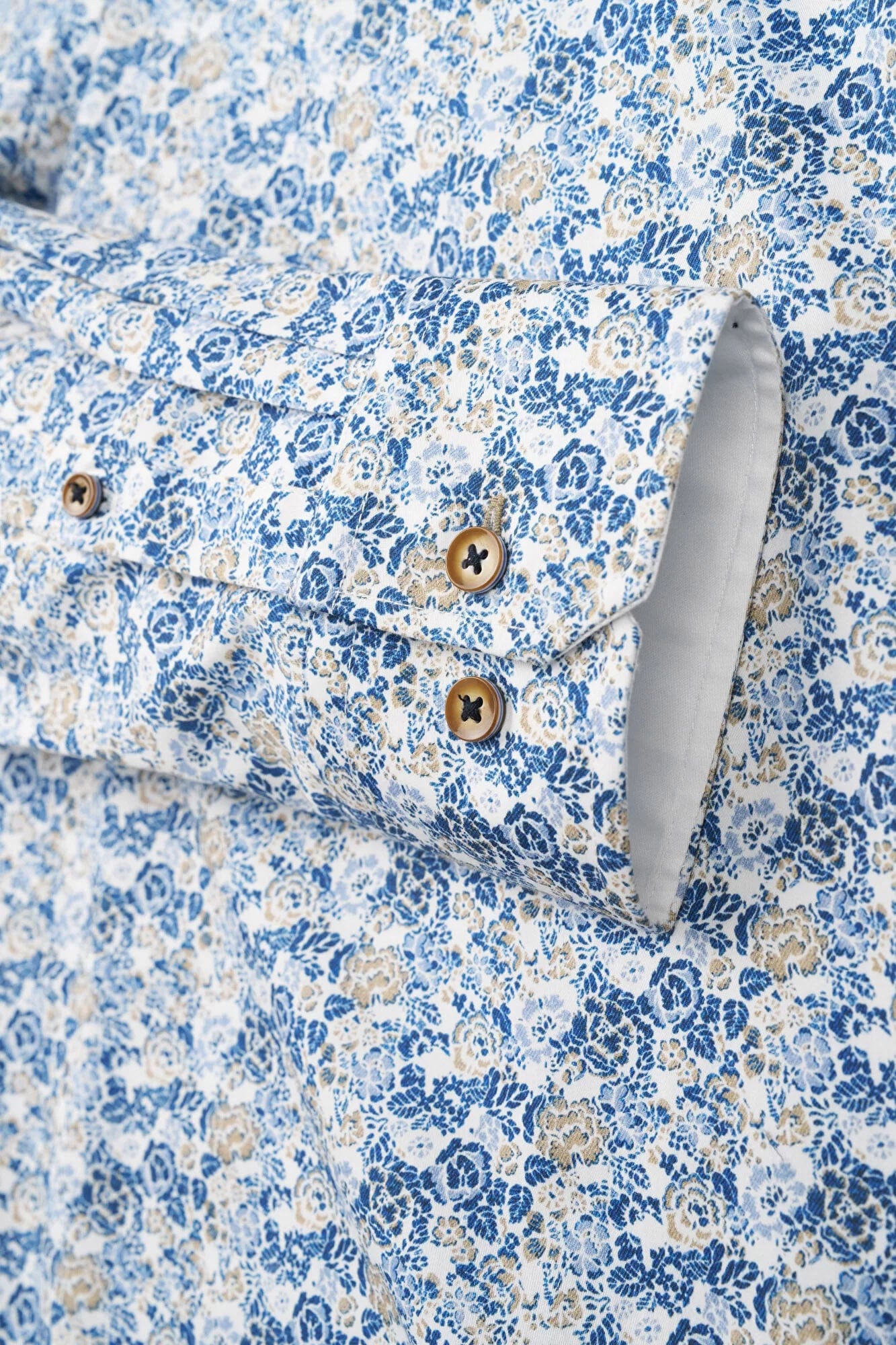 Floral Long Sleeve Shirt - Navy - Image 3