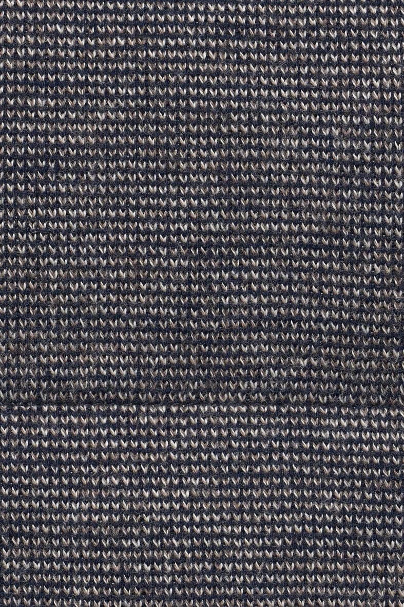 Hybrid Quilted Front Knitted Back Jacket - Navy - Image 8