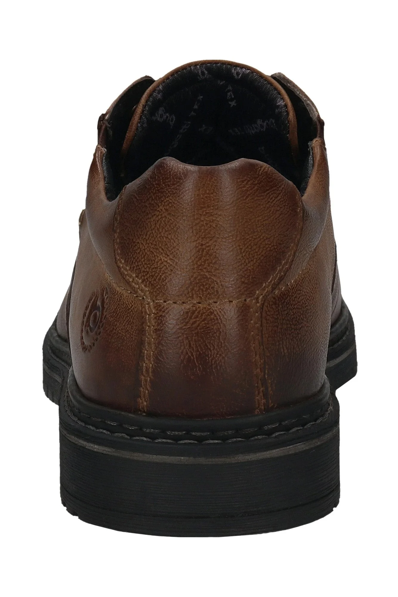 Leather Comfort Wide Water Resistant Shoes - Cognac - Image 5
