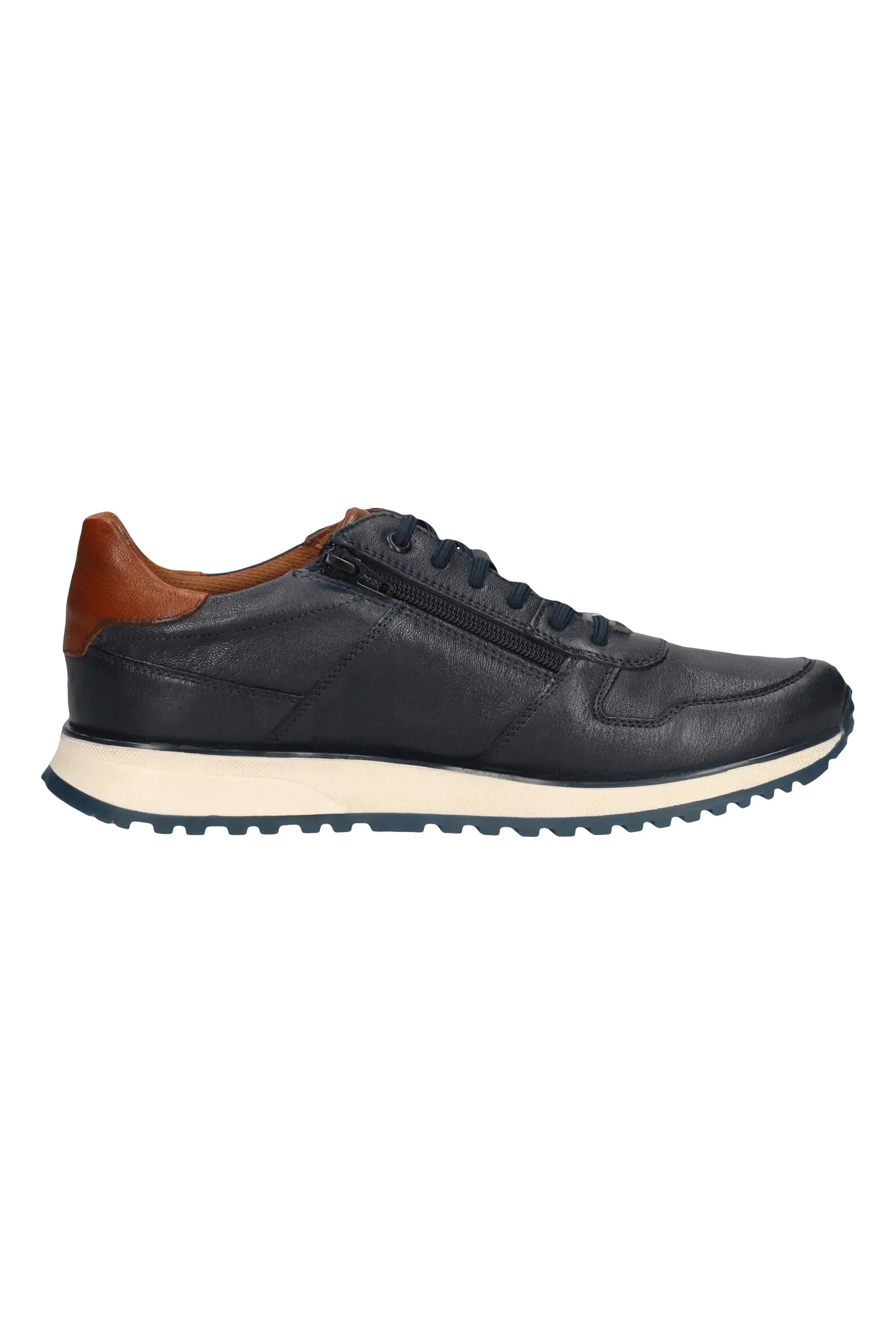 Leather Trainers - Dark Navy - Image 2