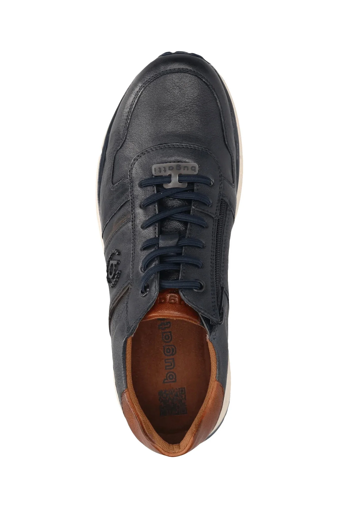 Leather Trainers - Dark Navy - Image 3