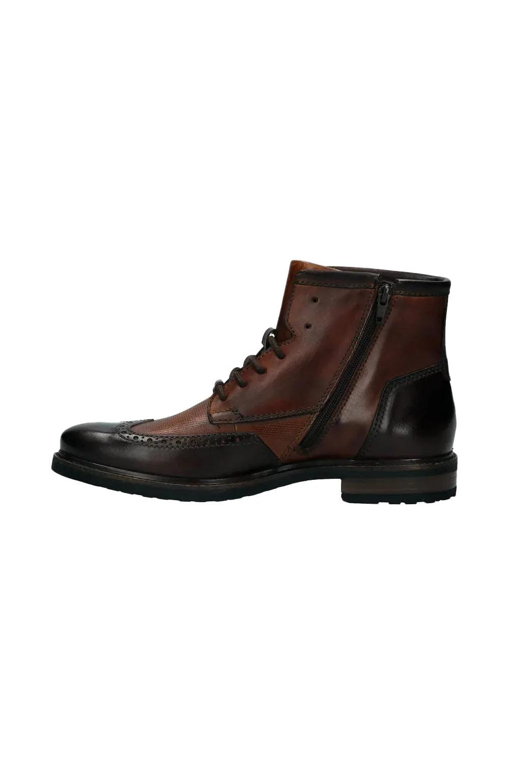 Marcello I Leather Ankle Boots - Dark Brown/Cognac - Image 3