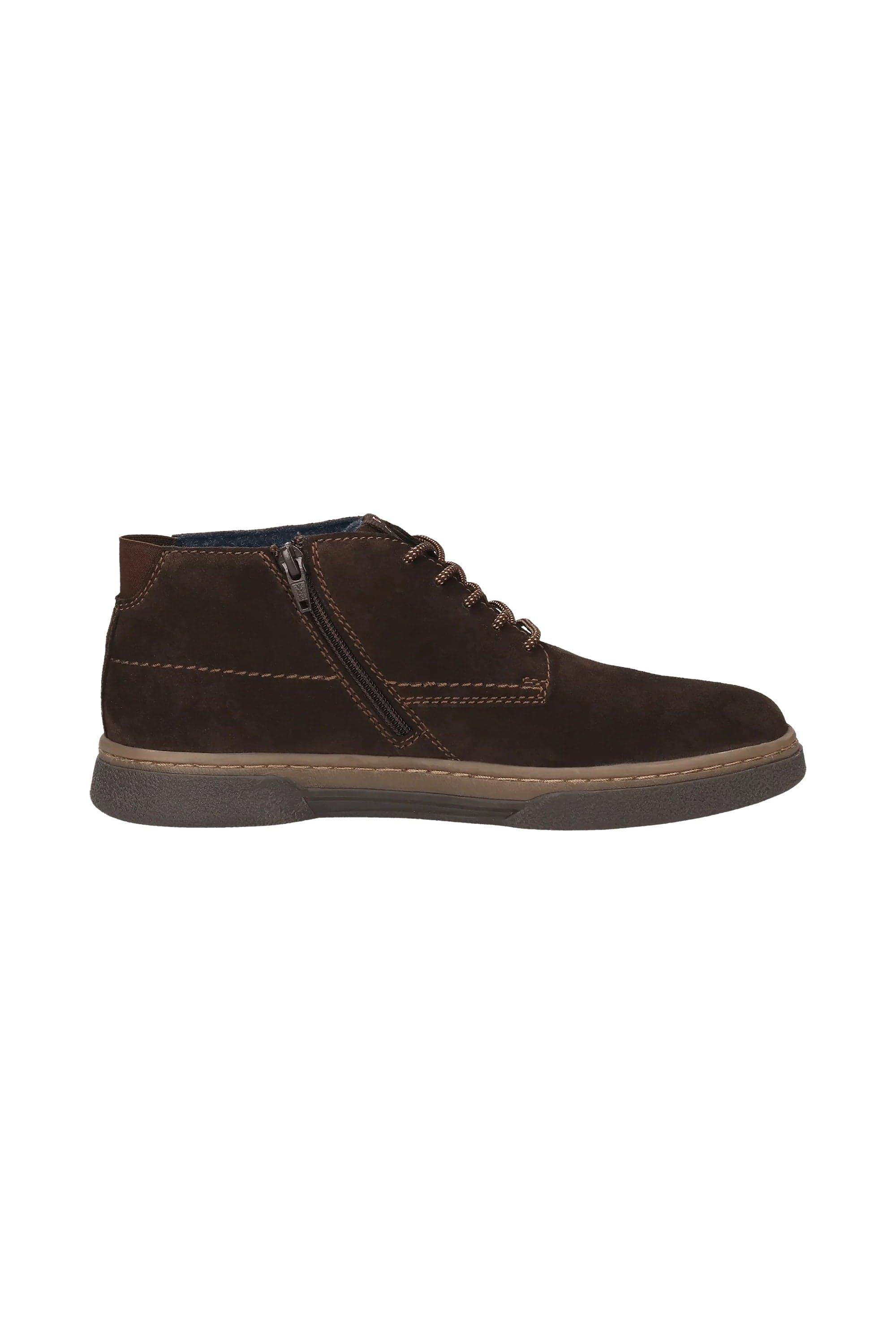 Ohio Lace Up Soft Fit Boots - Dark Brown - Image 4