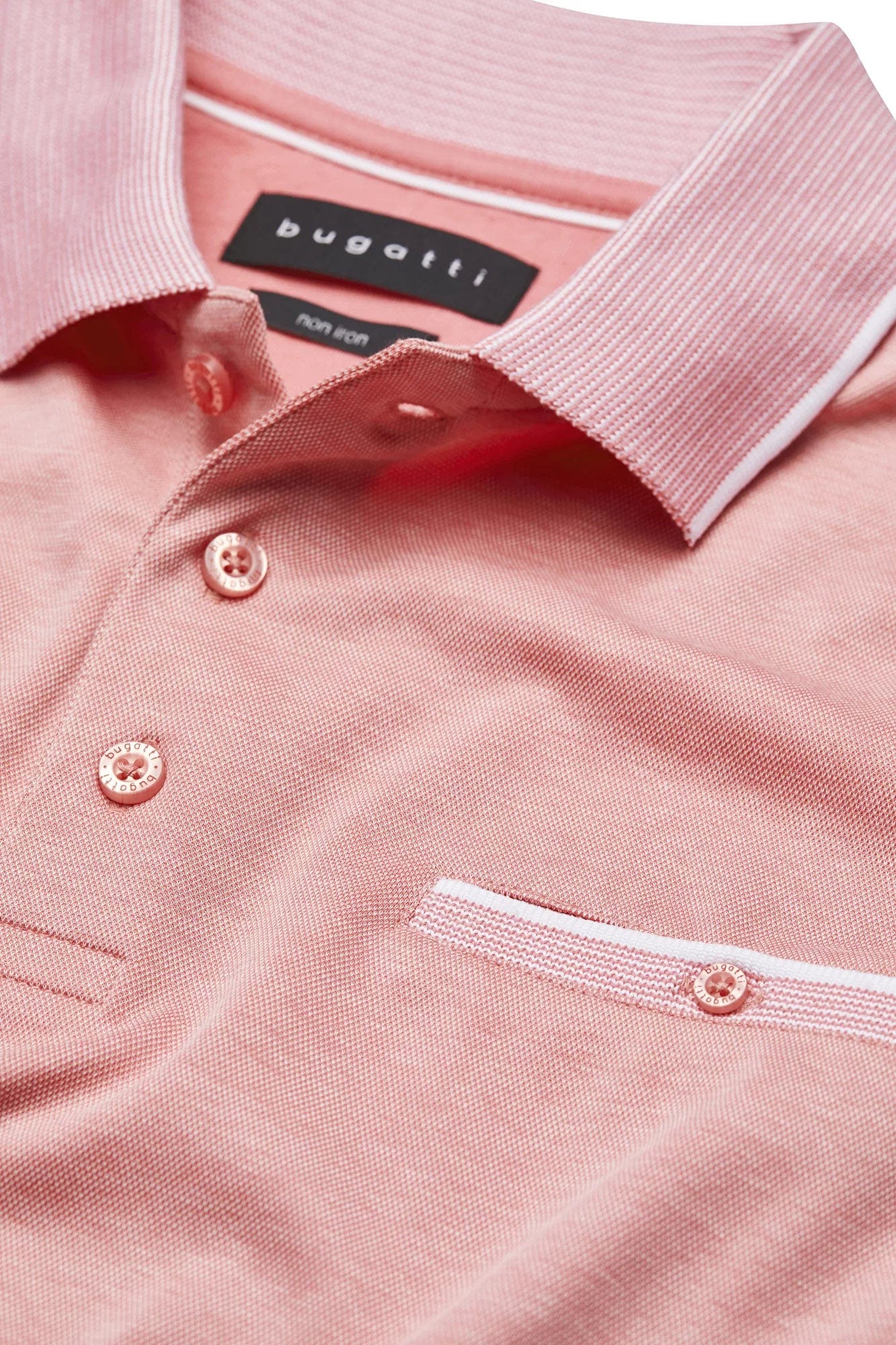 Polo Shirt with Contrast Detail - Apricot - Image 2