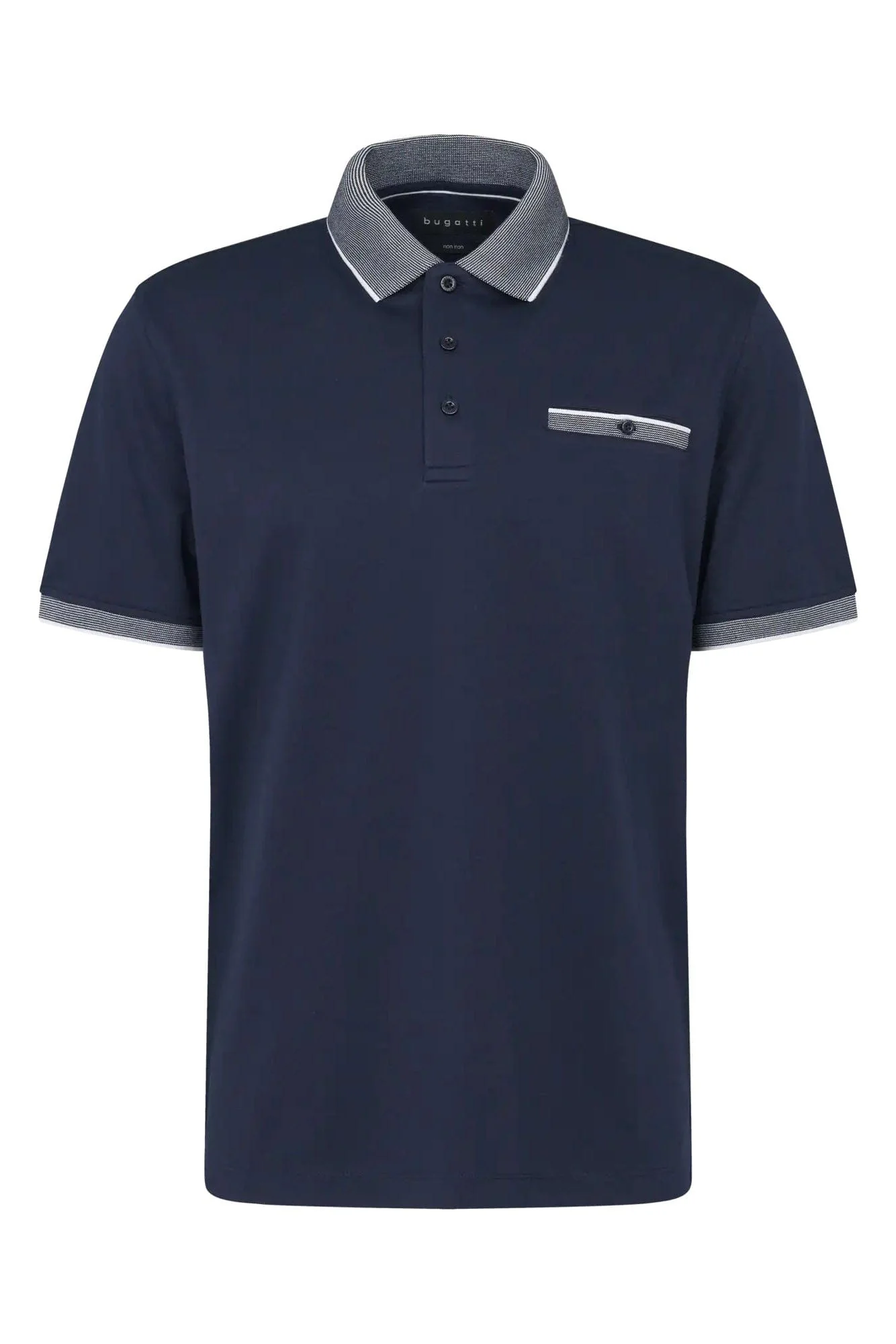 Polo Shirt with Tipping Detail - Navy