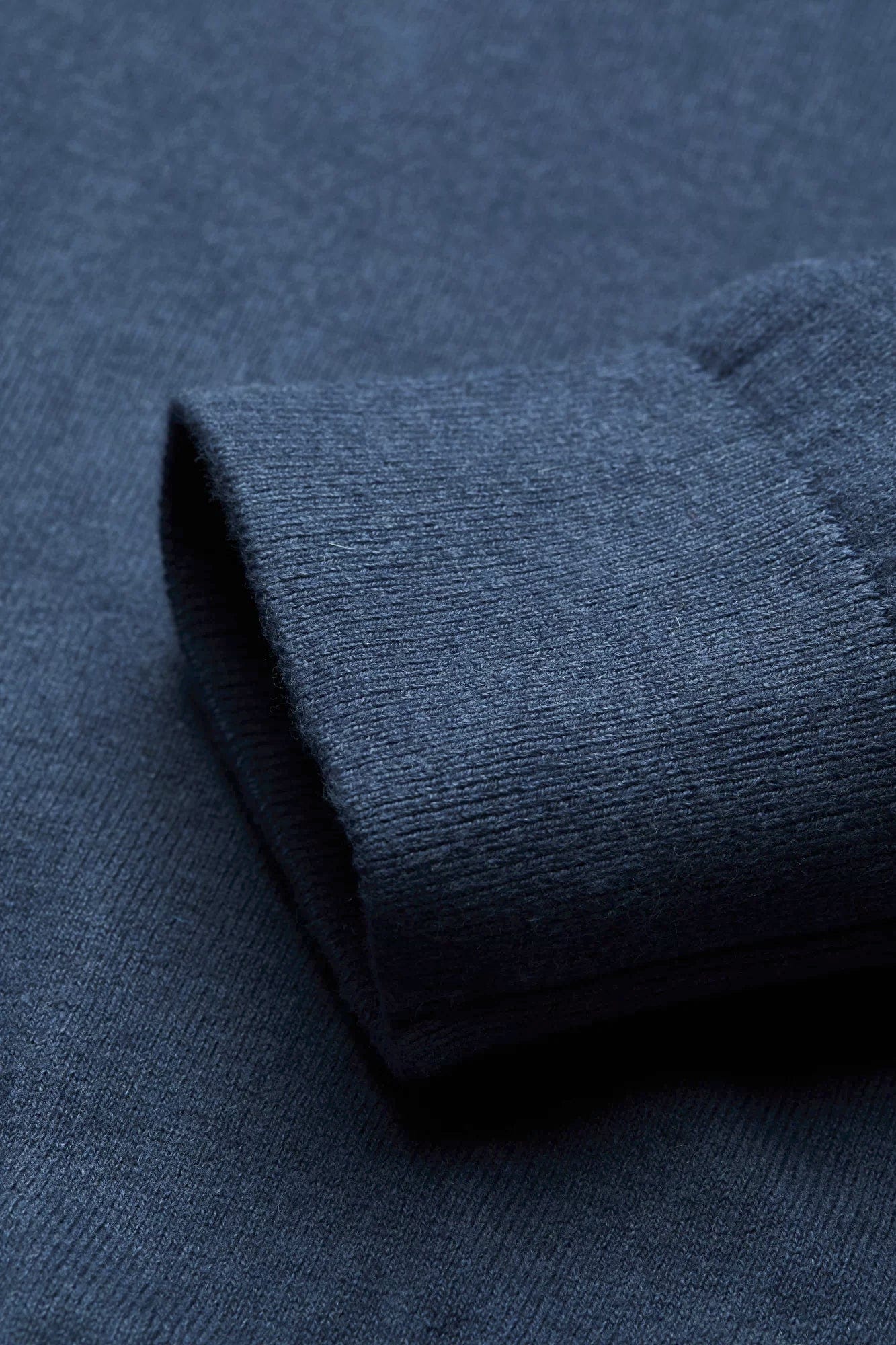 Quarter Zip Knit Jumper - Marine - Image 3