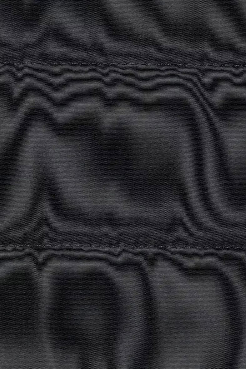 Quilted Front Knitted Back Jacket - Navy - Image 9