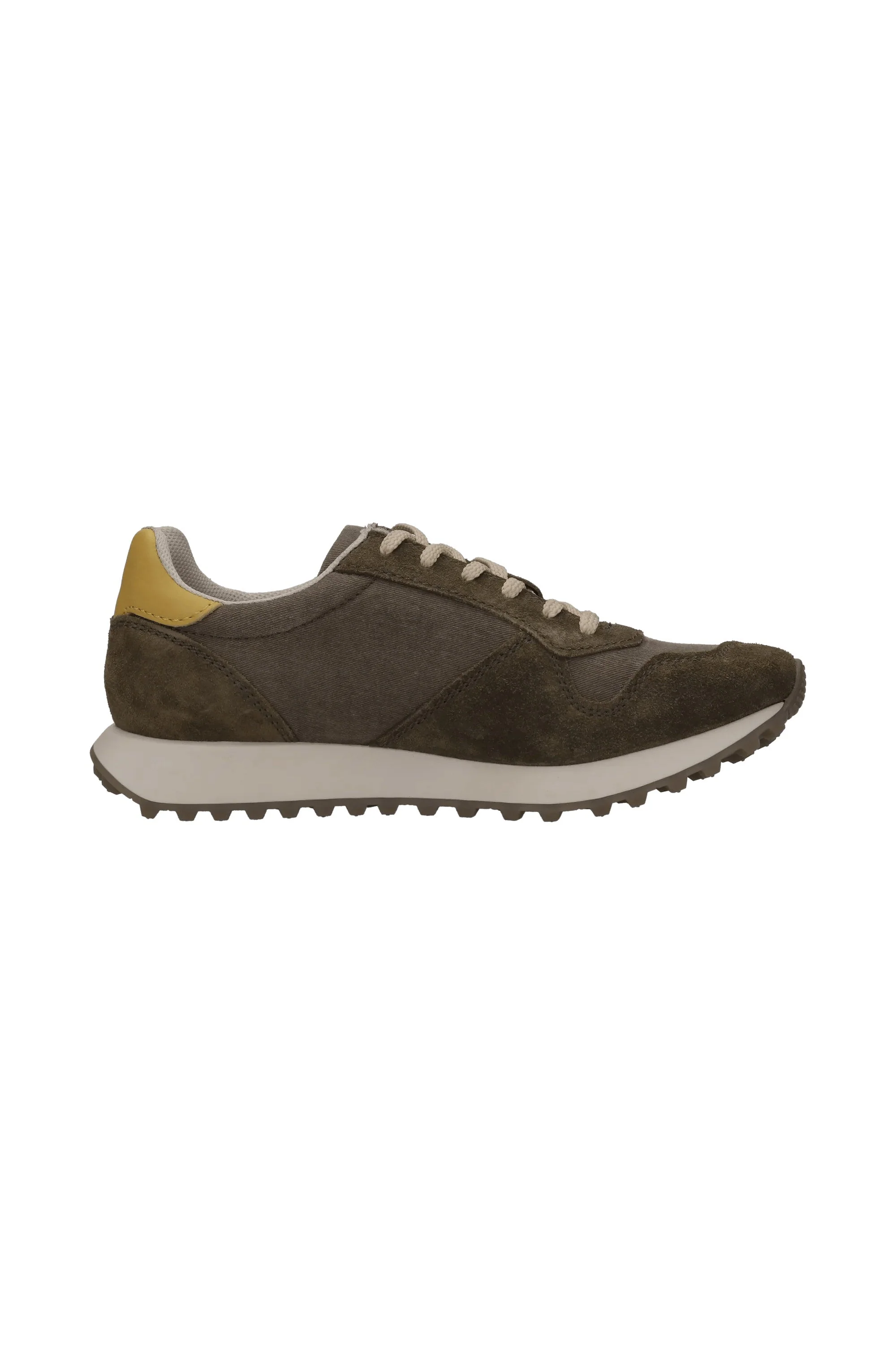Suede/Leather Trainers - Dark Green - Image 2