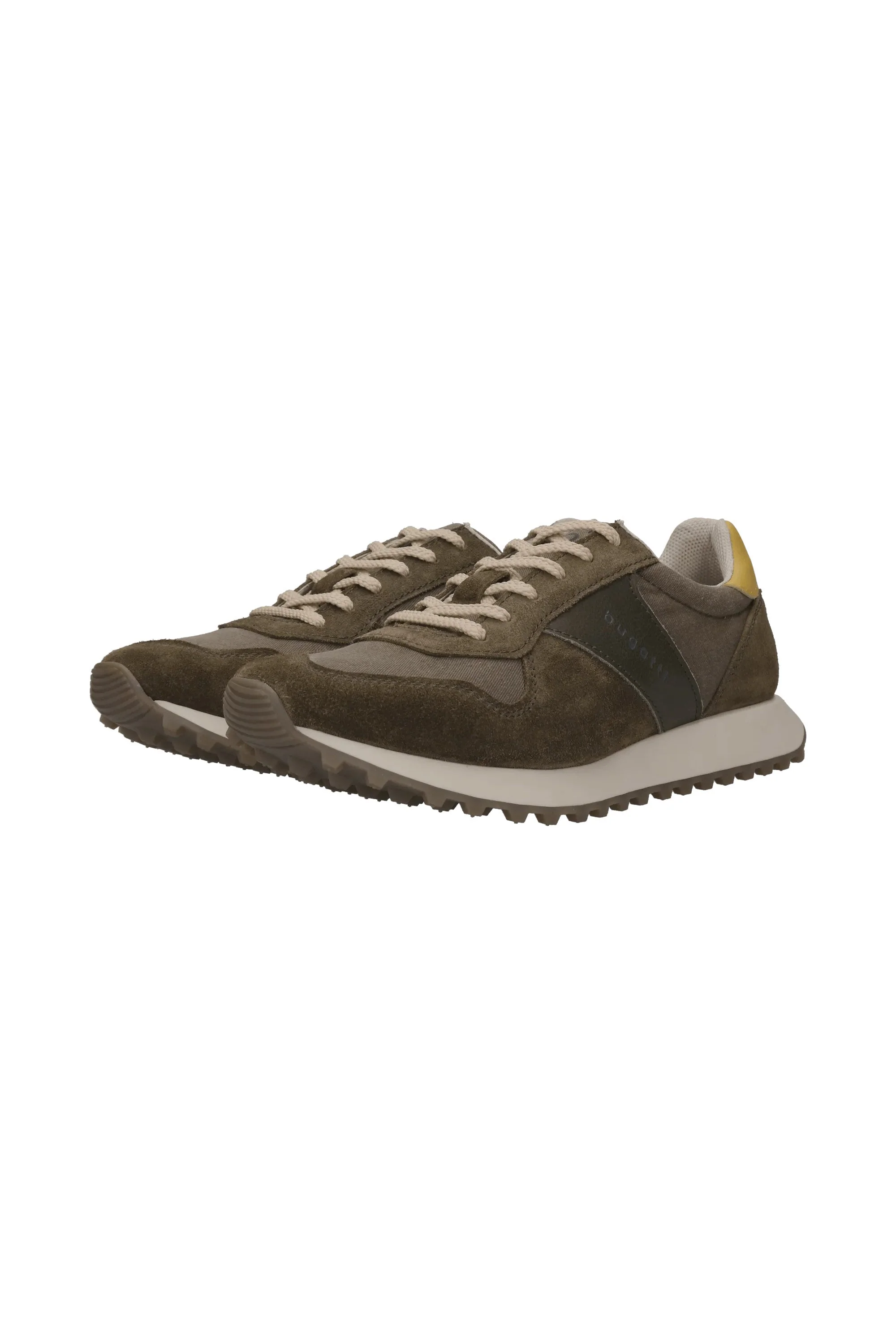 Suede/Leather Trainers - Dark Green - Image 3