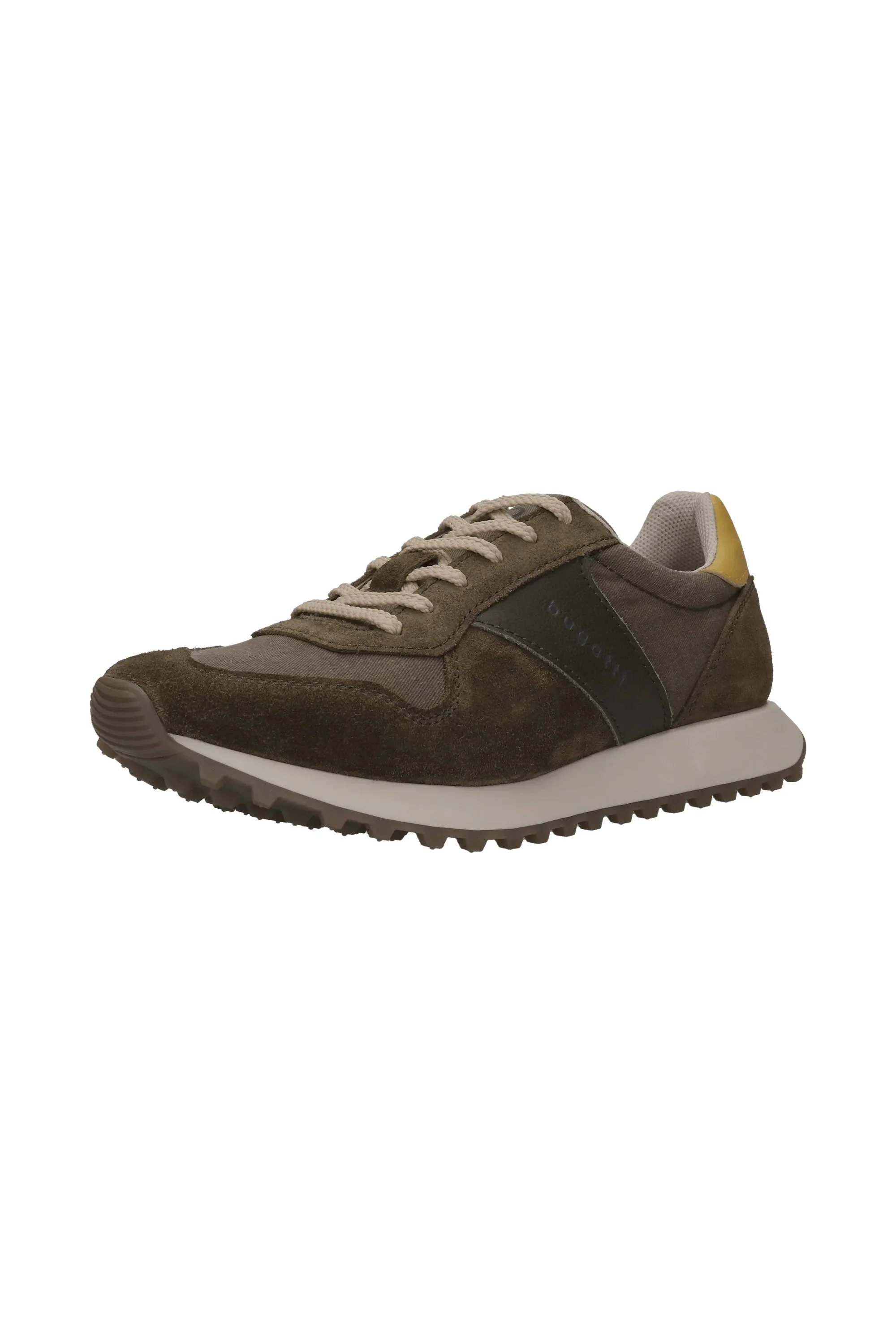 Suede/Leather Trainers - Dark Green - Image 5