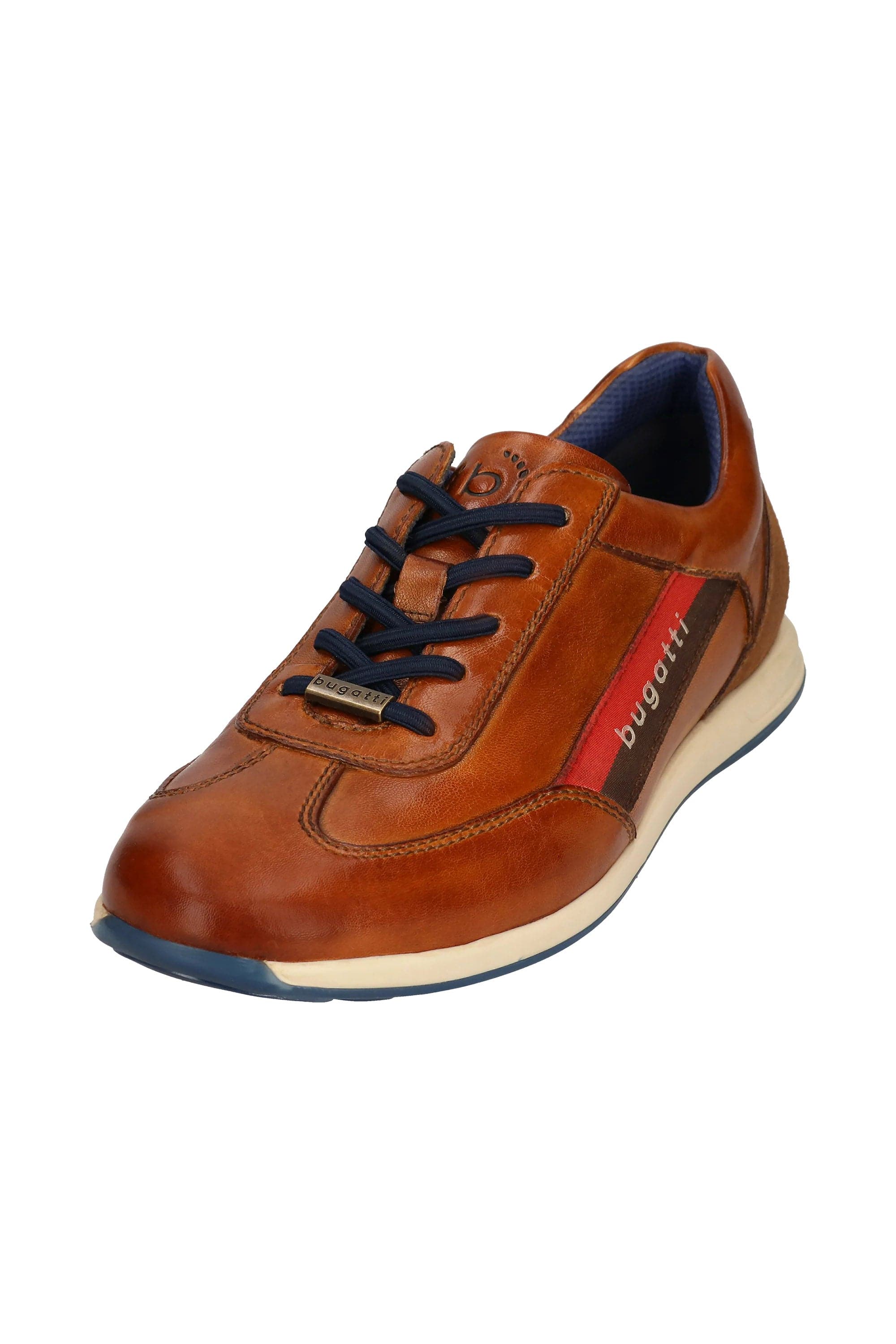 Thorello Leather Trainers - Cognac - Image 4