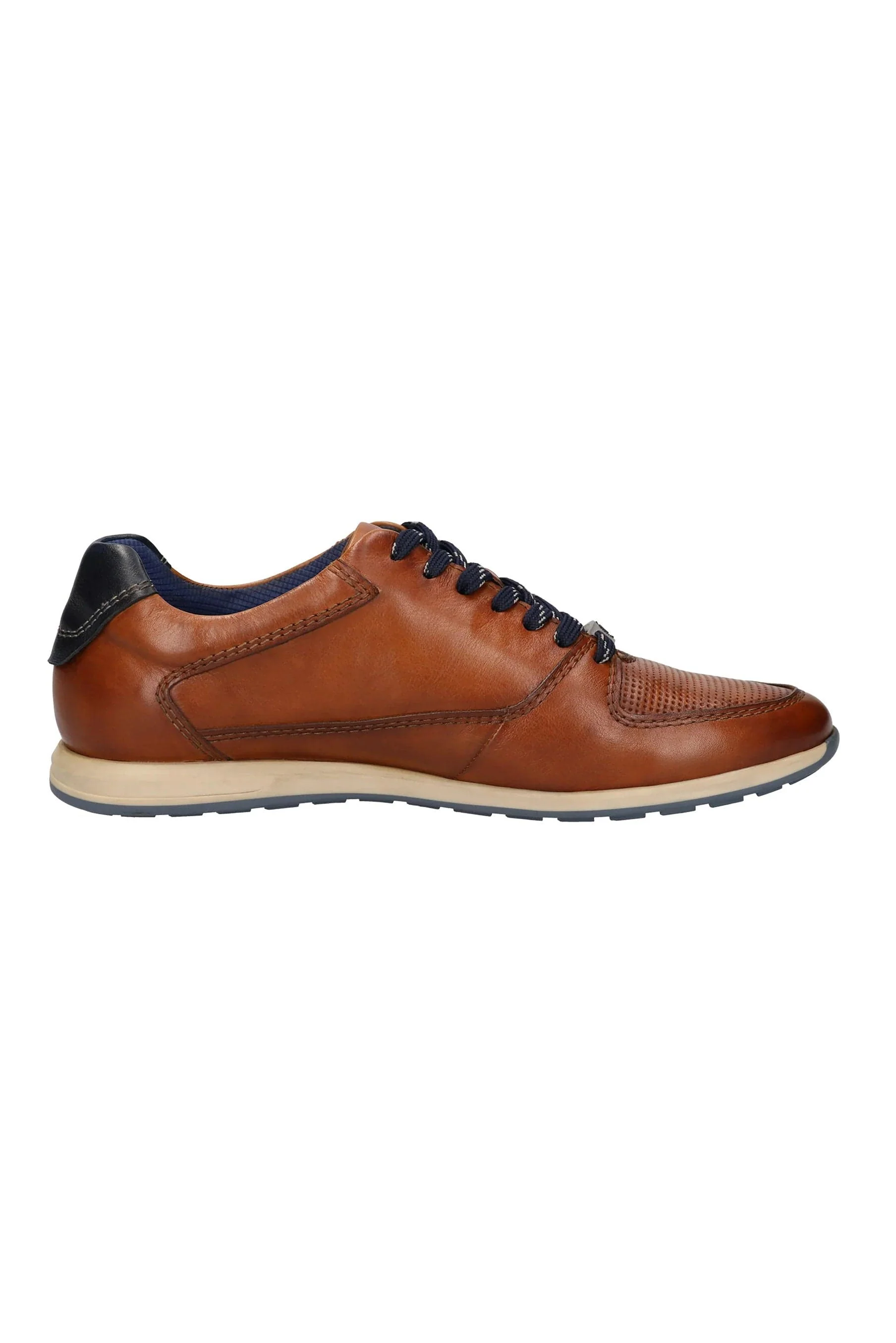 Thorello Leather Trainers - Cognac - Image 2