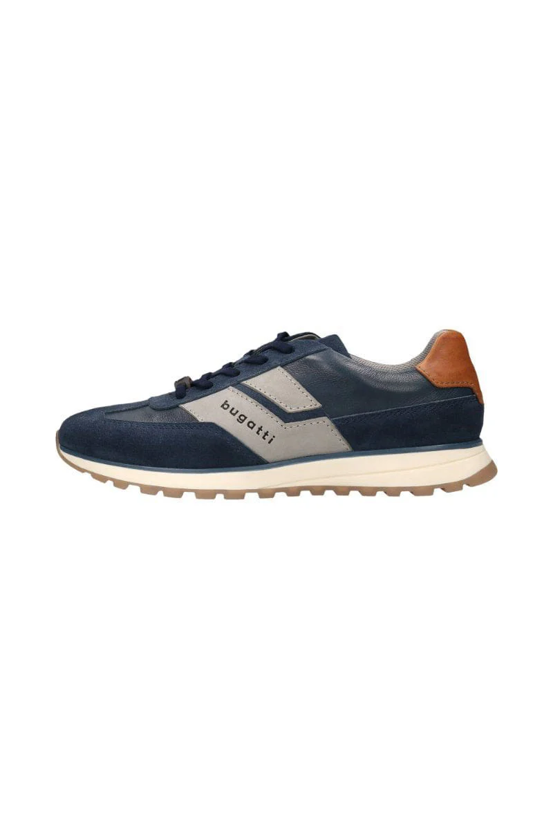 Timon Leather Trainer - Blue