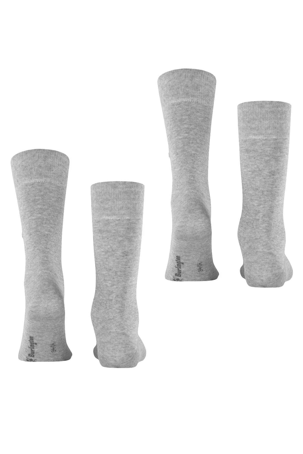 Everyday 2 Pack Socks - Light Grey - Image 3
