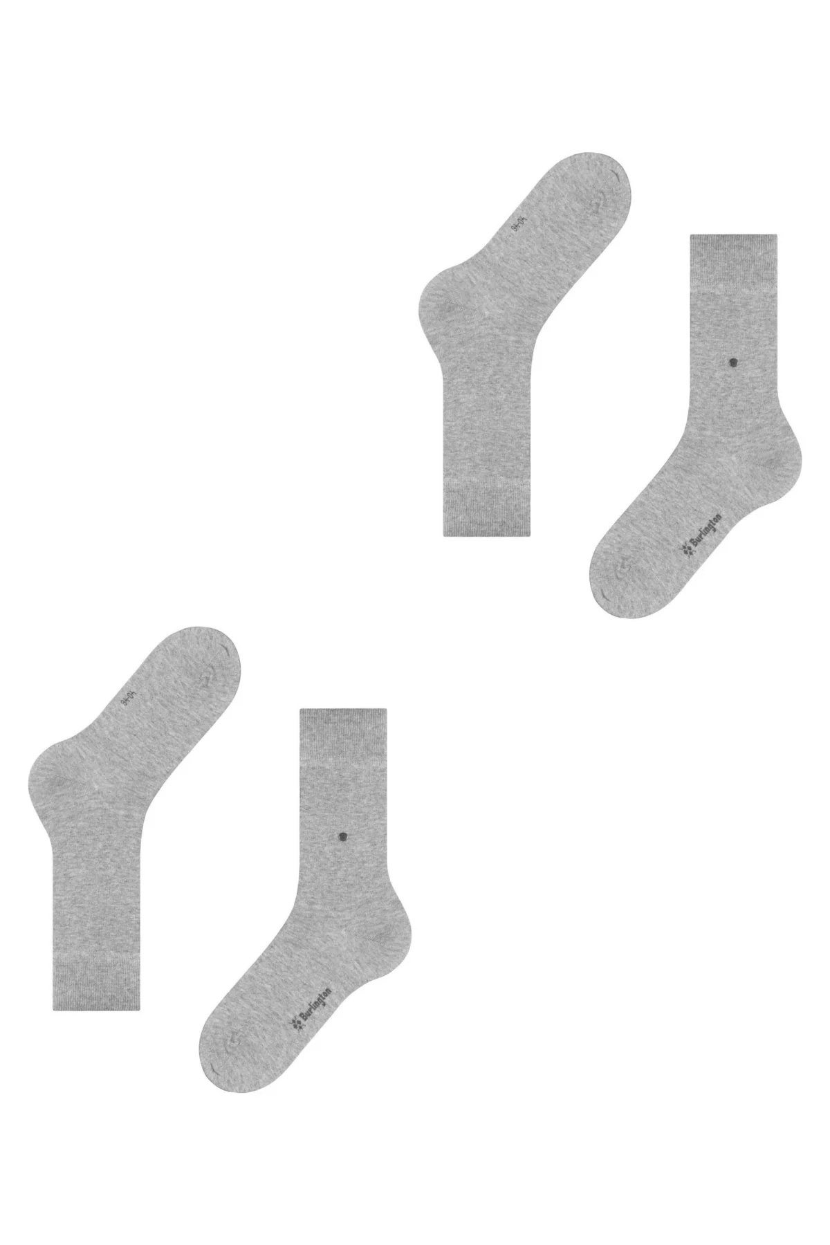 Everyday 2 Pack Socks - Light Grey - Image 4