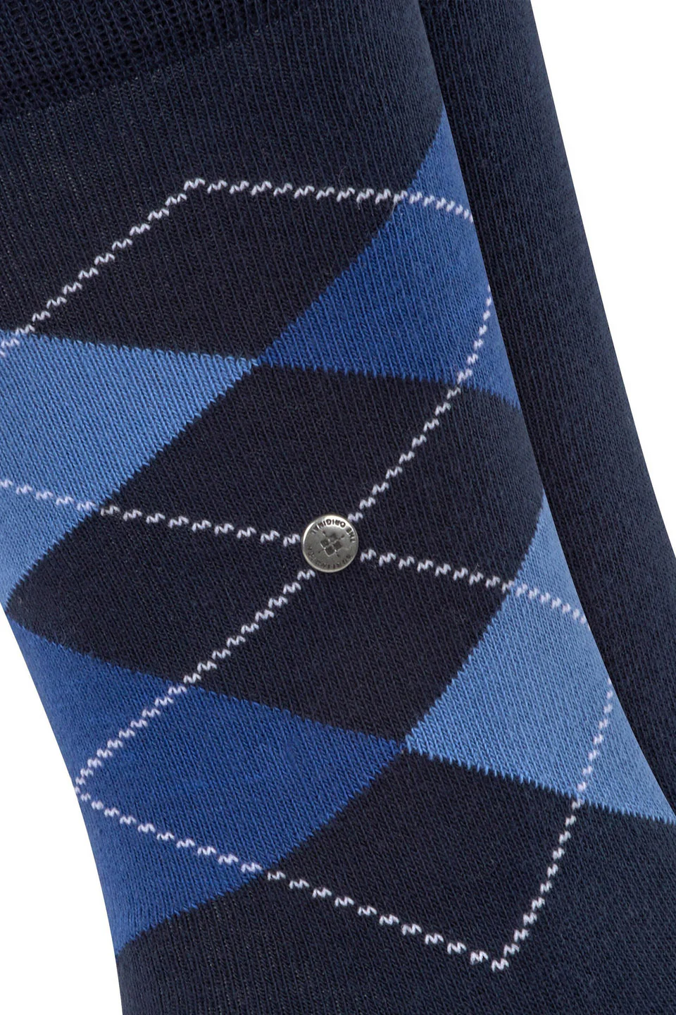 Everyday Argyle/Plain 2 Pack Socks - Marine - Image 5