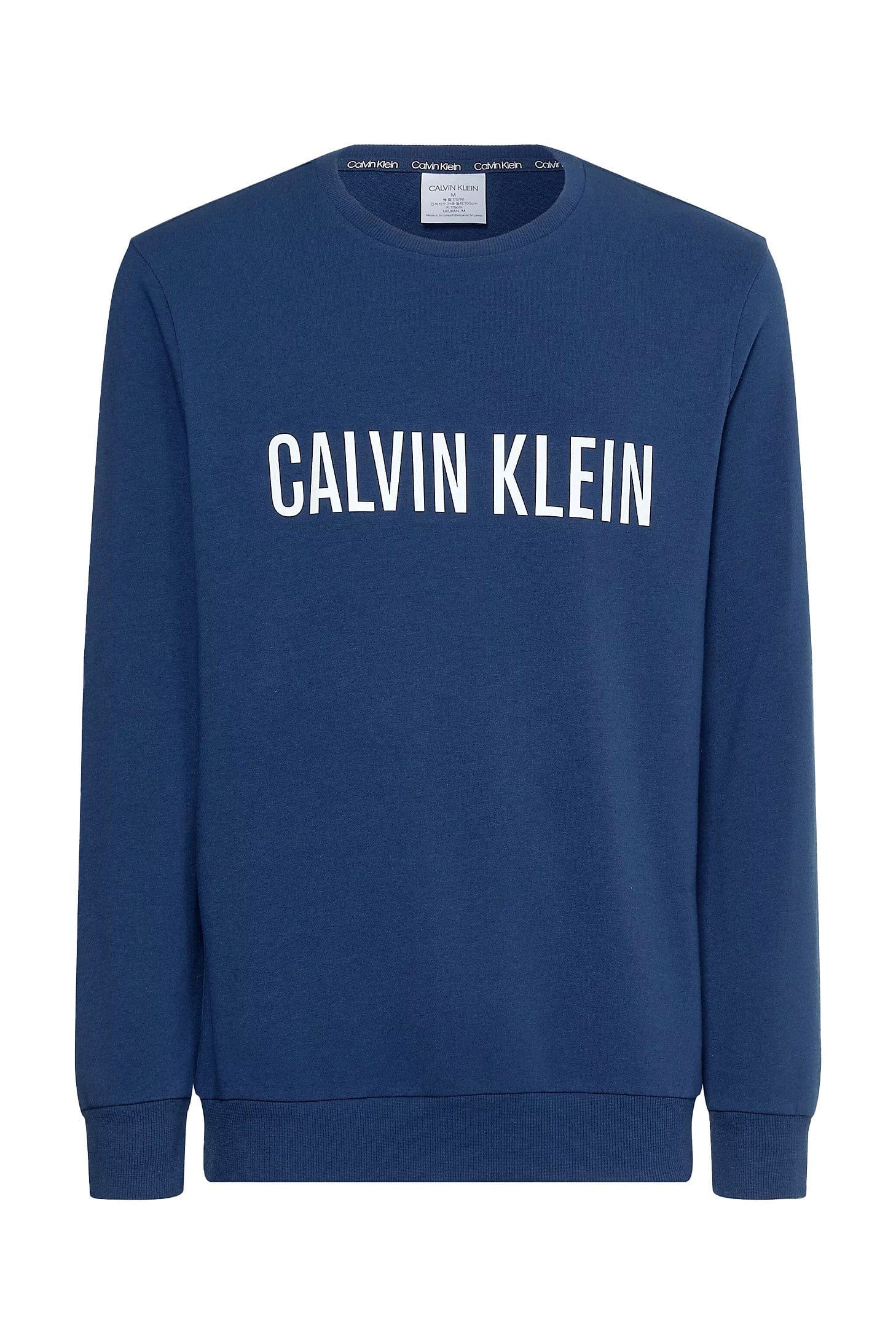 Intense Power Long Sleeve Sweatshirt - Blue Shadow/W White