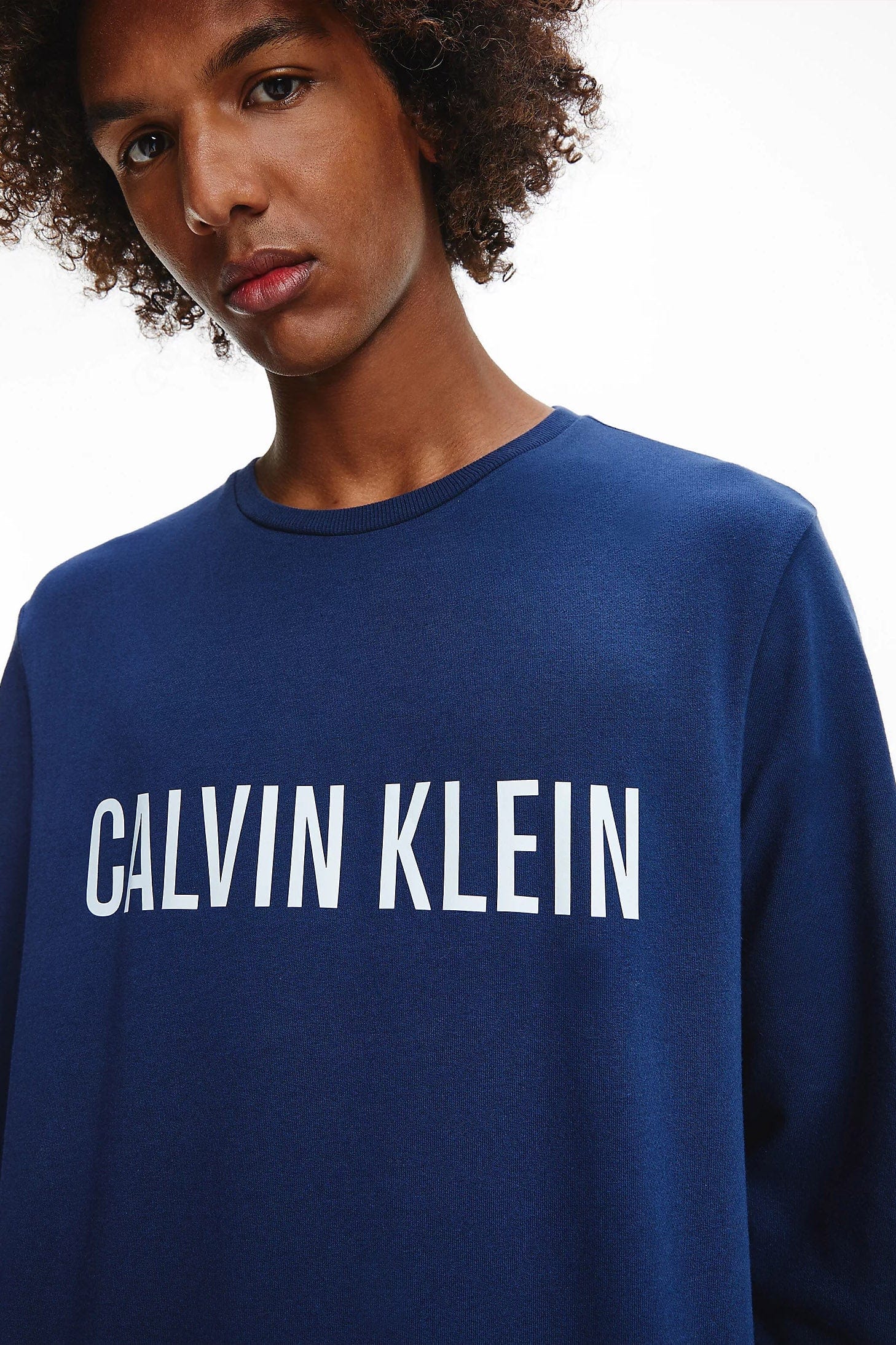 Intense Power Long Sleeve Sweatshirt - Blue Shadow/W White - Image 3