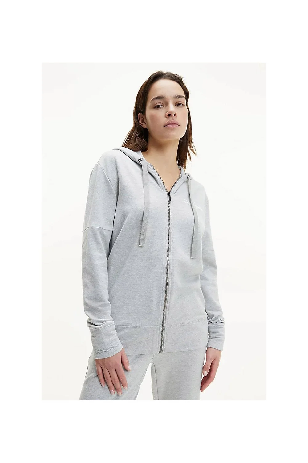 Modern Structure Lounge Zip Up Hoodie - Grey Heather - Image 4