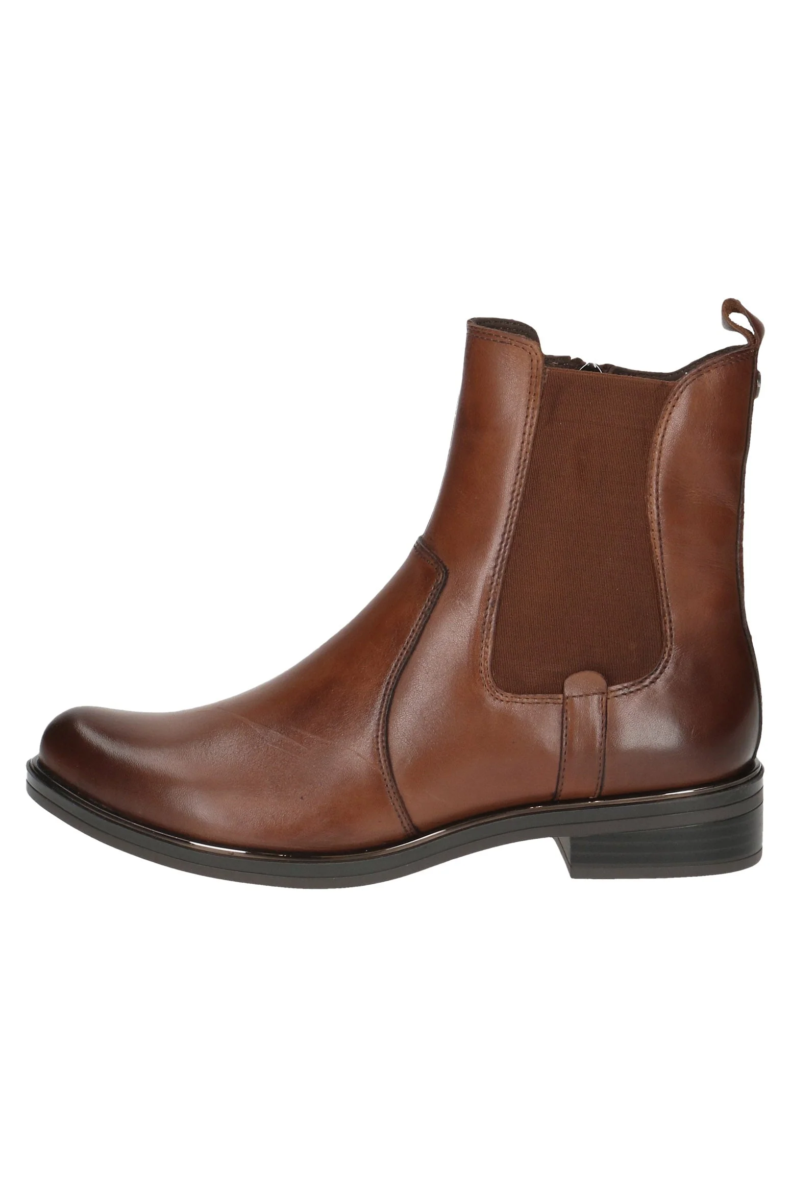 Chelsea Leather Ankle Boots - Cognac Nappa