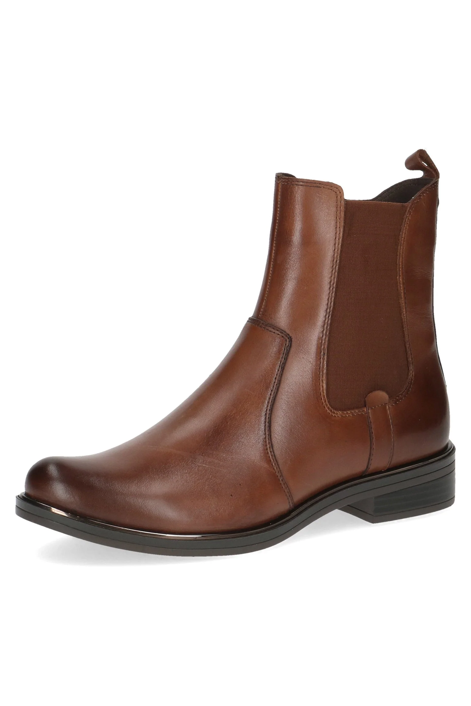 Chelsea Leather Ankle Boots - Cognac Nappa - Image 3