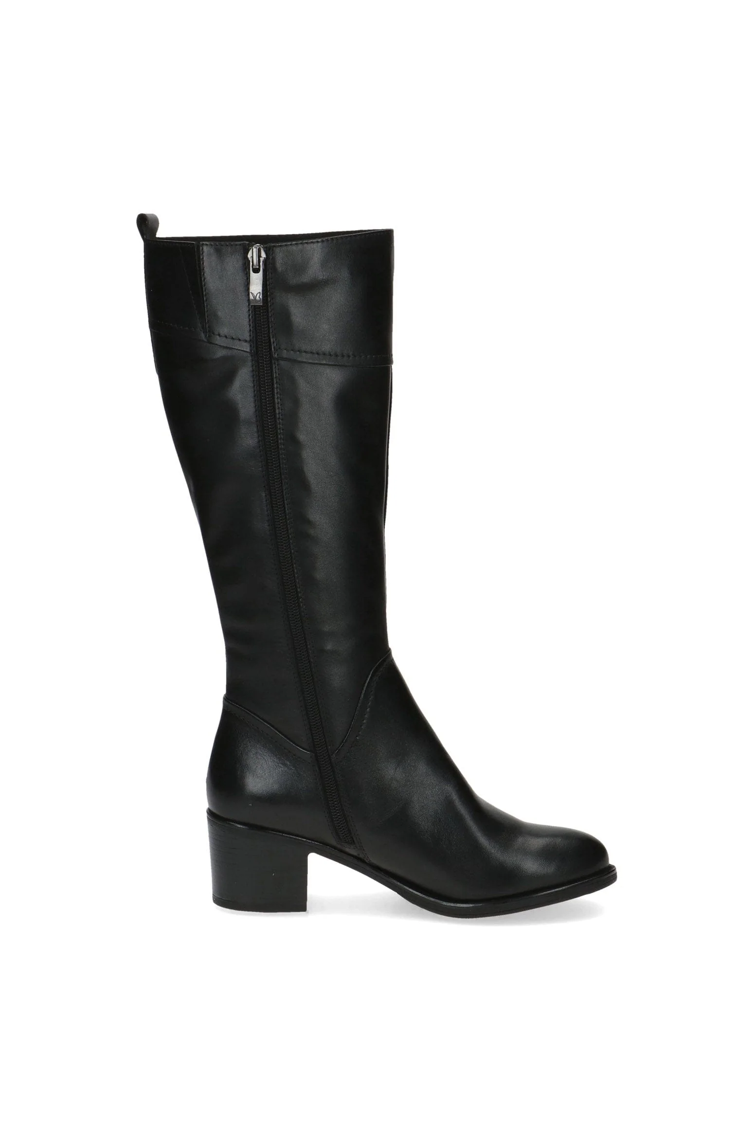 Knee High Leather Boots - Black Nappa - Image 2