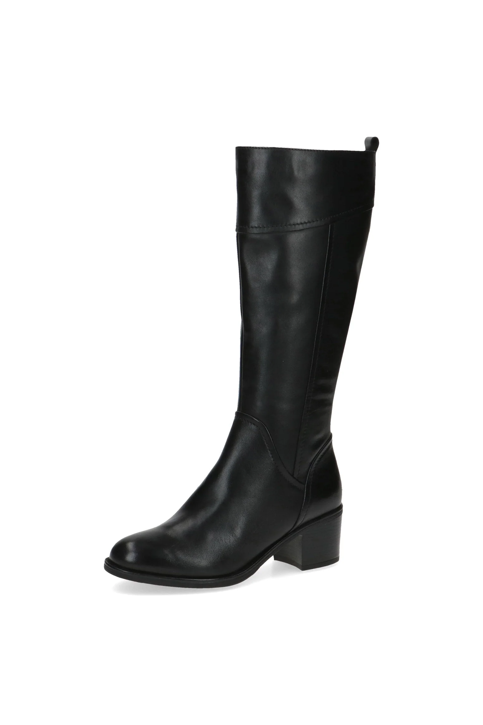 Knee High Leather Boots - Black Nappa - Image 3