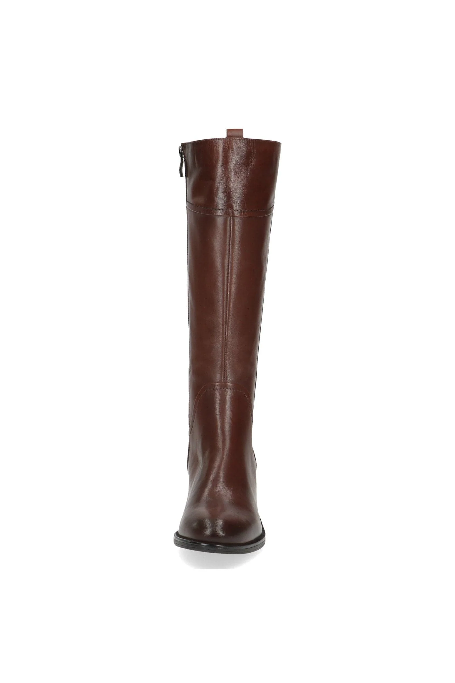 Knee High Leather Boots - Cognac Nappa - Image 3